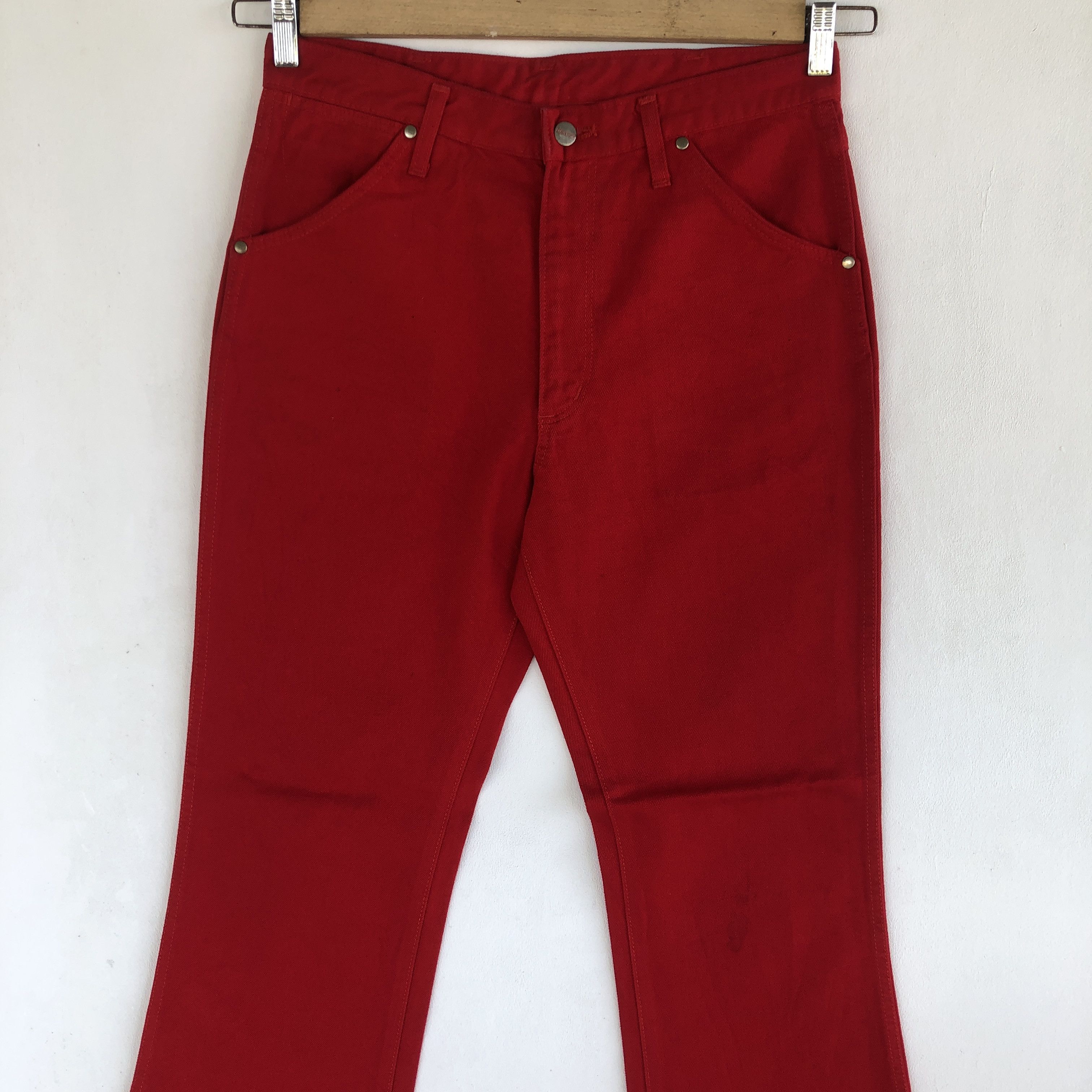Johnbull Vintage Flare Jeans Blue Bell Red Maverick Denim Pants Size US 30 / EU 46 - 3 Thumbnail