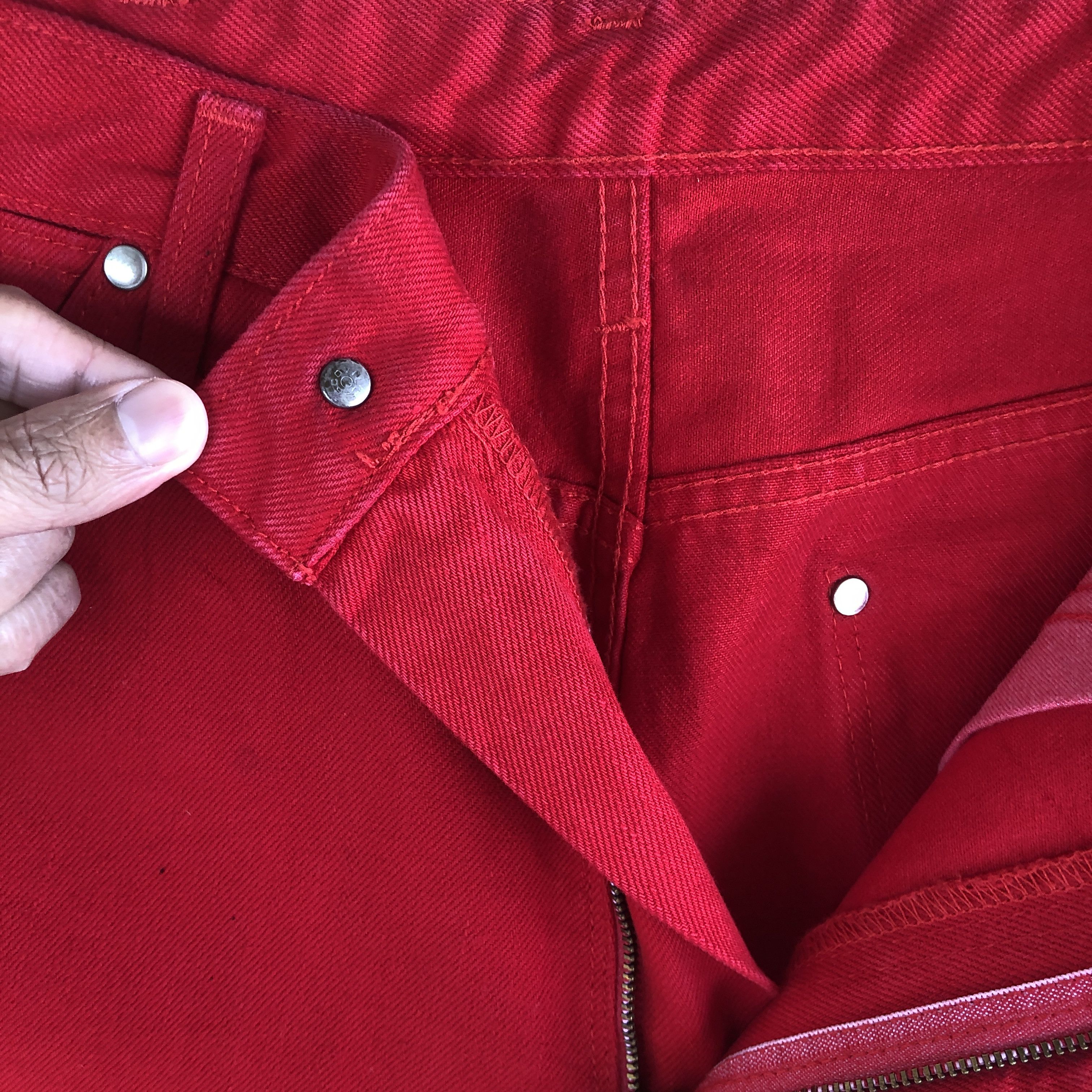 Johnbull Vintage Flare Jeans Blue Bell Red Maverick Denim Pants Size US 30 / EU 46 - 7 Thumbnail