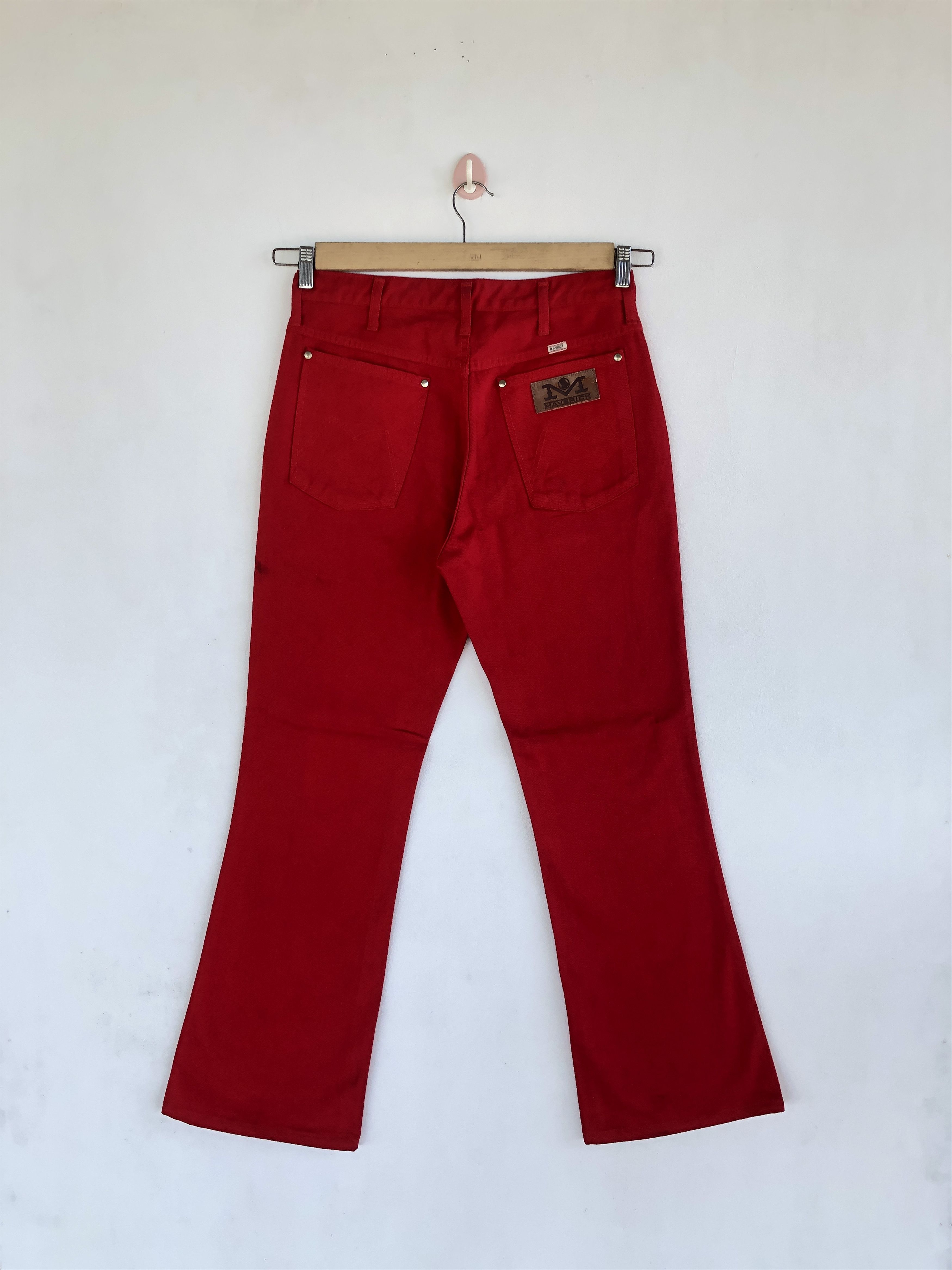 Johnbull Vintage Flare Jeans Blue Bell Red Maverick Denim Pants Size US 30 / EU 46 - 2 Thumbnail