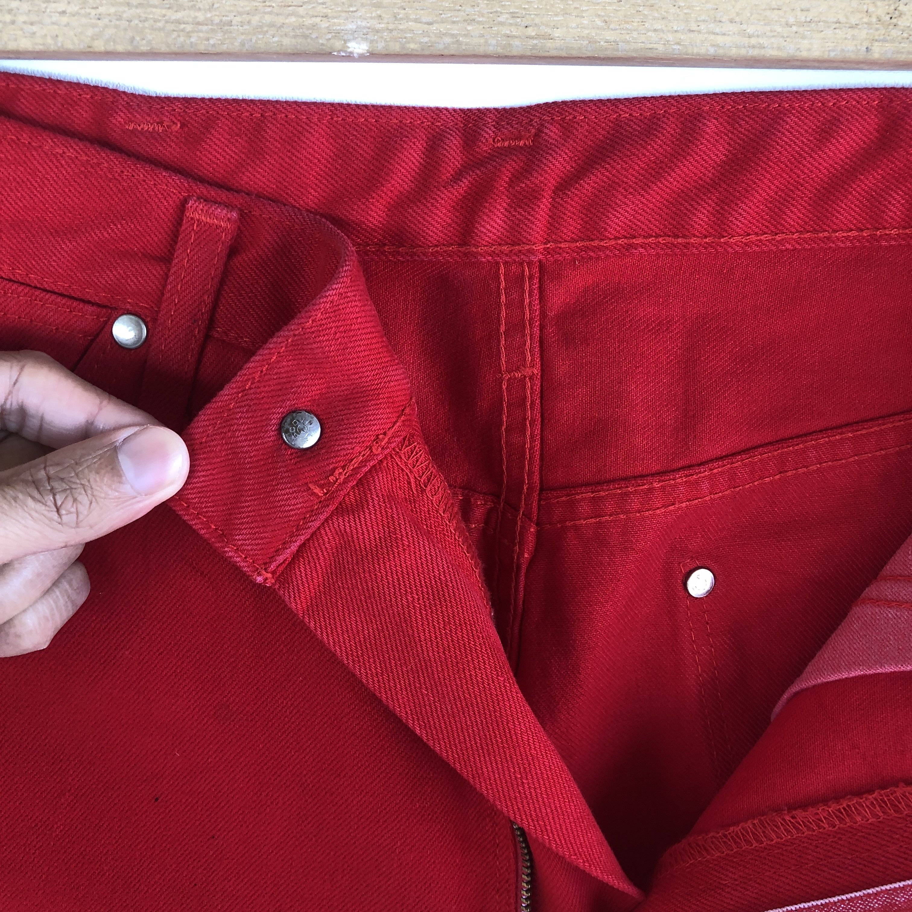 Johnbull Vintage Flare Jeans Blue Bell Red Maverick Denim Pants Size US 30 / EU 46 - 8 Thumbnail