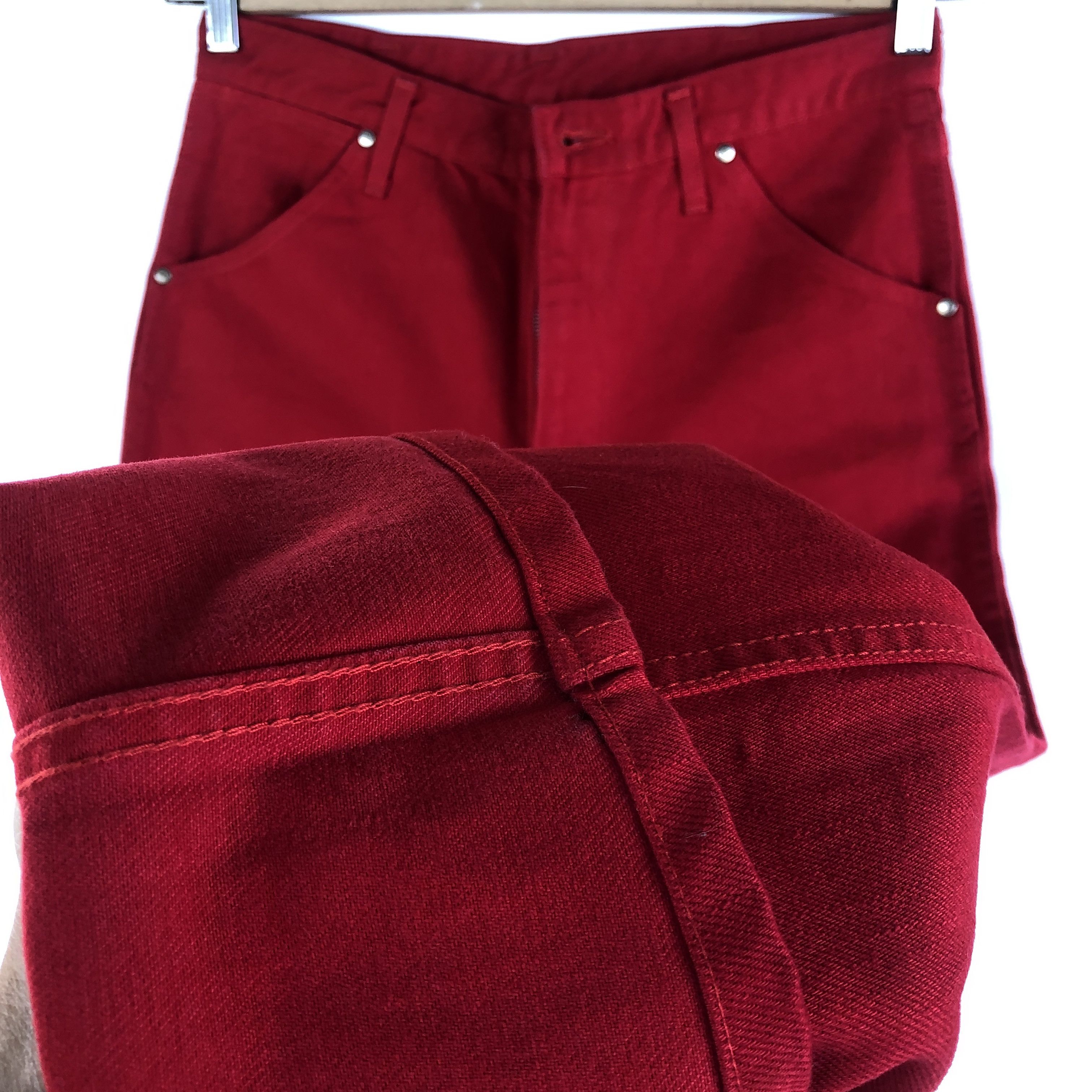 Johnbull Vintage Flare Jeans Blue Bell Red Maverick Denim Pants Size US 30 / EU 46 - 9 Thumbnail