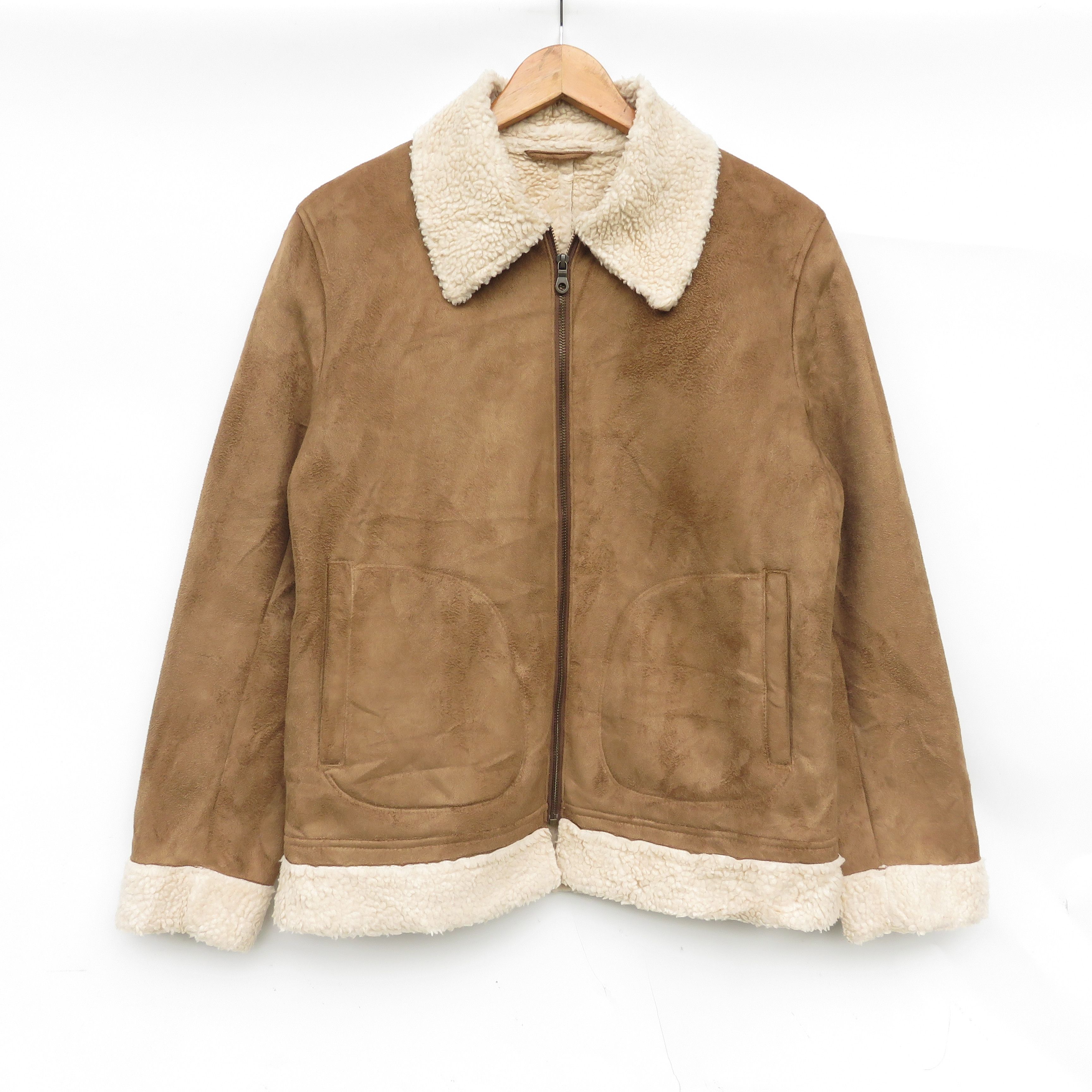 Vintage Shearling Fleece Sherpa Deep Pile Jacket Size US M / EU 48-50 / 2 - 1 Thumbnail