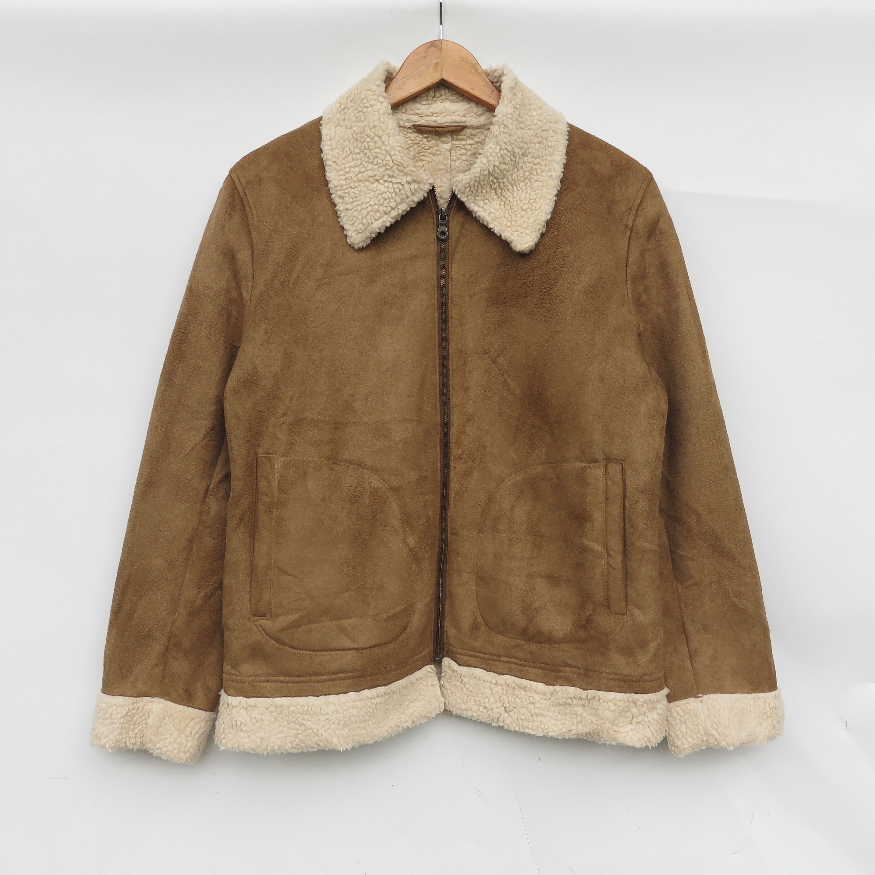 Vintage Shearling Fleece Sherpa Deep Pile Jacket Size US M / EU 48-50 / 2 - 2 Thumbnail