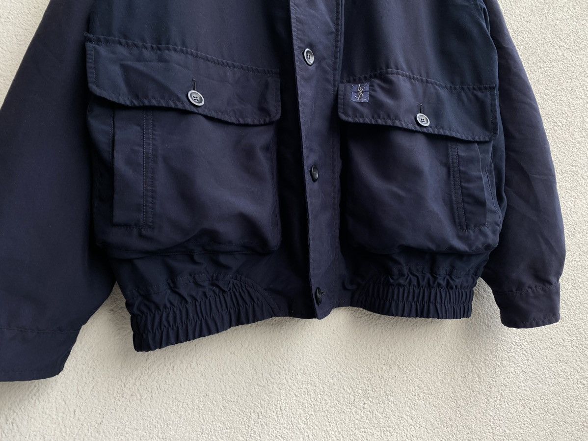Yves Saint Laurent 90s YSL Bomber Soft Jacket Navy Vintage Yves Saint Laurent Size US L / EU 52-54 / 3 - 7 Thumbnail