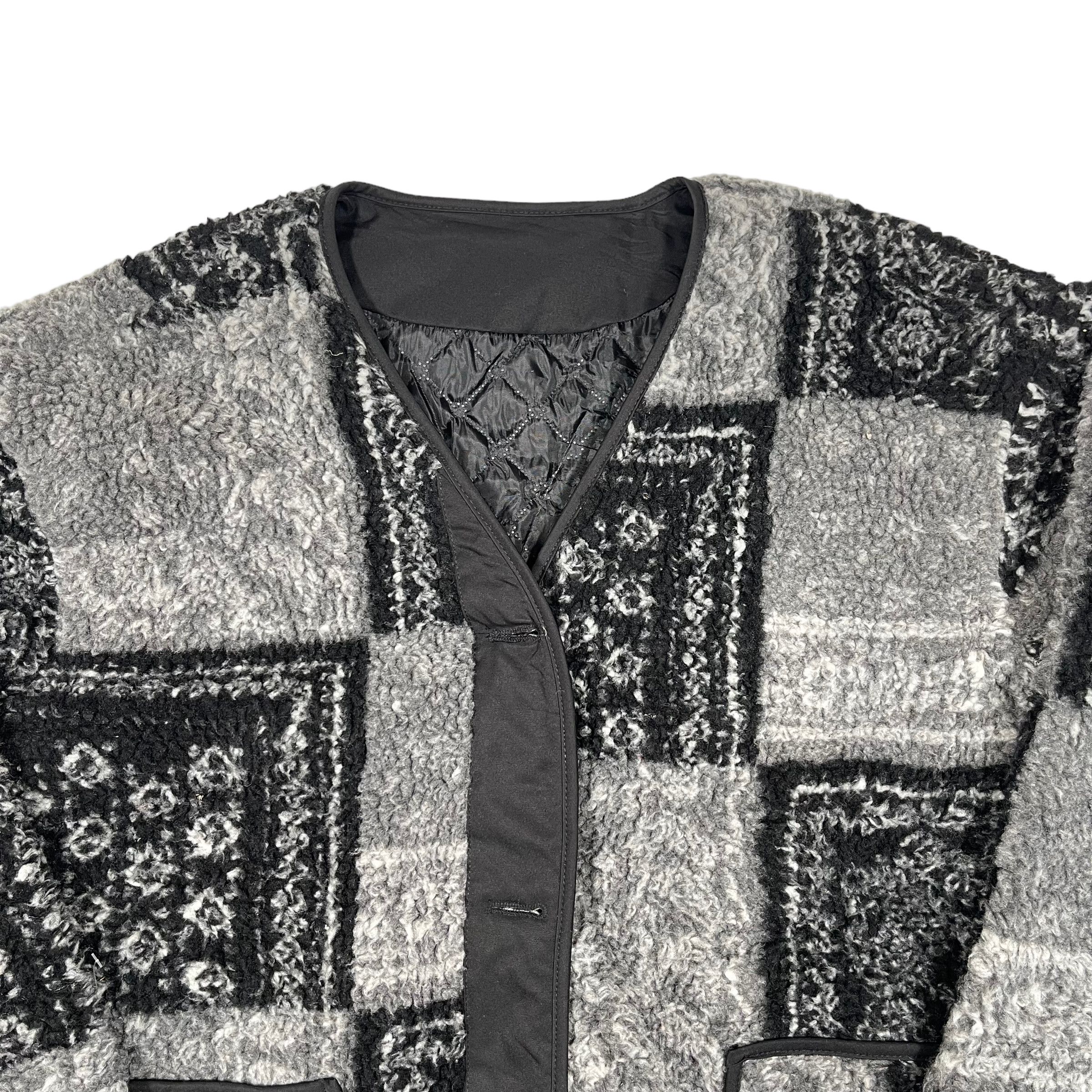 Beauty Beast × If Six Was Nine Paisley Fleece Sherpa Deep Pile Cardigan Size US L / EU 52-54 / 3 - 2 Thumbnail