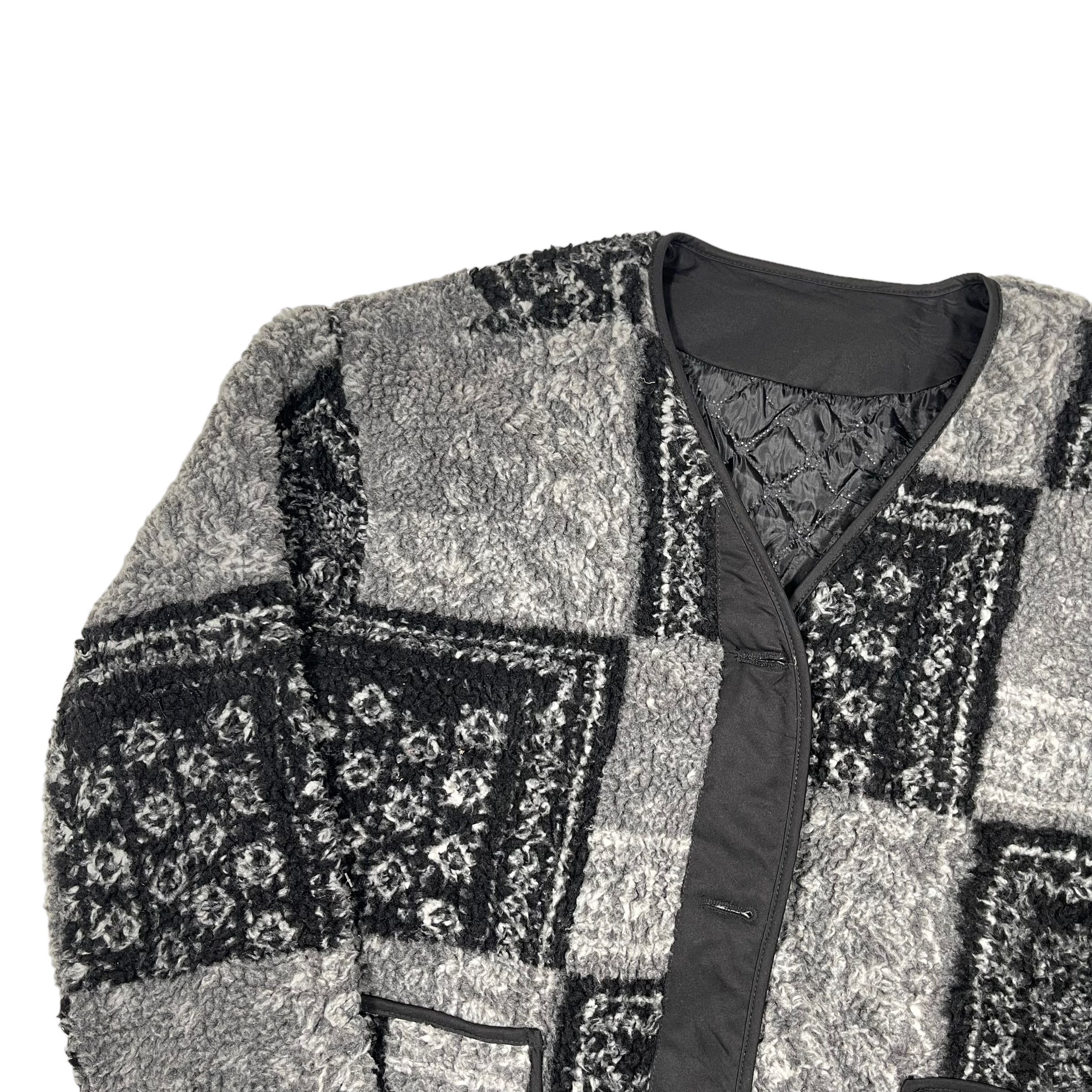 Beauty Beast × If Six Was Nine Paisley Fleece Sherpa Deep Pile Cardigan Size US L / EU 52-54 / 3 - 3 Thumbnail