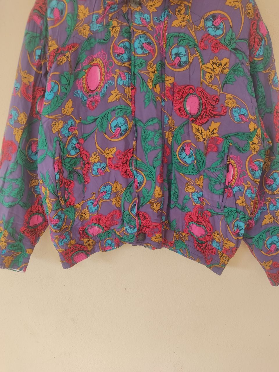 Vintage VINTAGE PICASSO SILK FLORAL JACKET Size US M / EU 48-50 / 2 - 4 Thumbnail