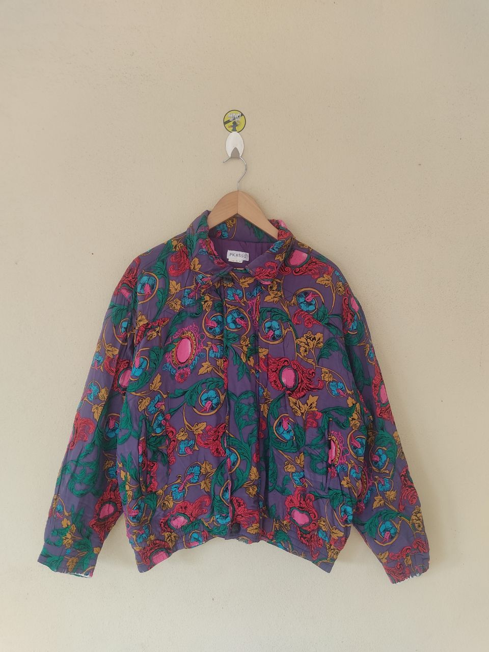 Vintage VINTAGE PICASSO SILK FLORAL JACKET Size US M / EU 48-50 / 2 - 1 Thumbnail