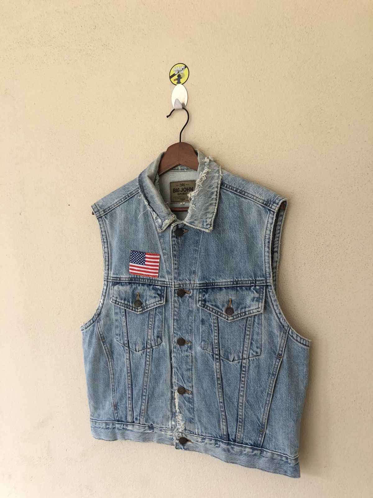 Big John × Vintage VINTAGE BIG JOHN DISSTRESSED VEST Size US L / EU 52-54 / 3 - 2 Thumbnail