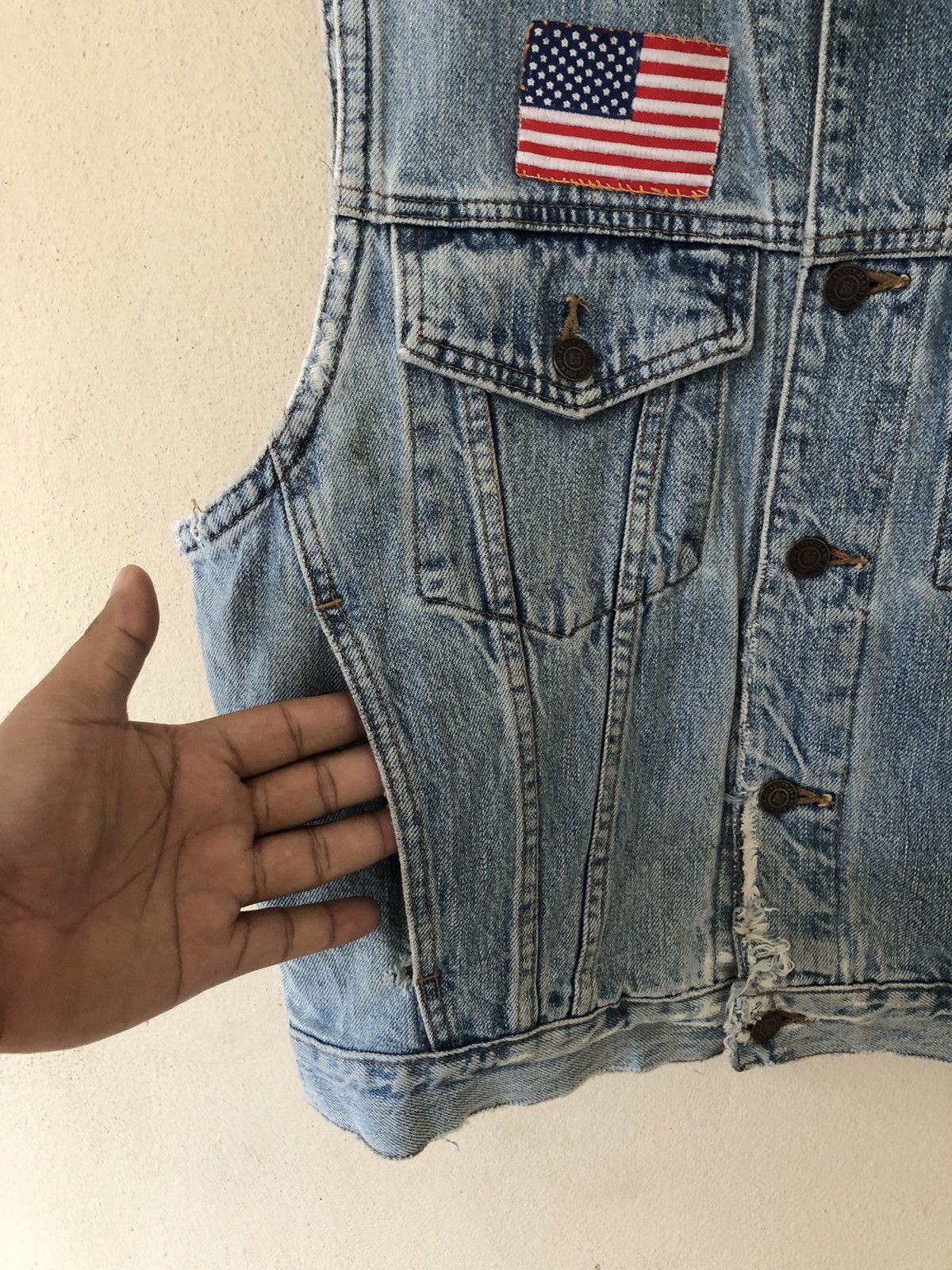 Big John × Vintage VINTAGE BIG JOHN DISSTRESSED VEST Size US L / EU 52-54 / 3 - 9 Thumbnail