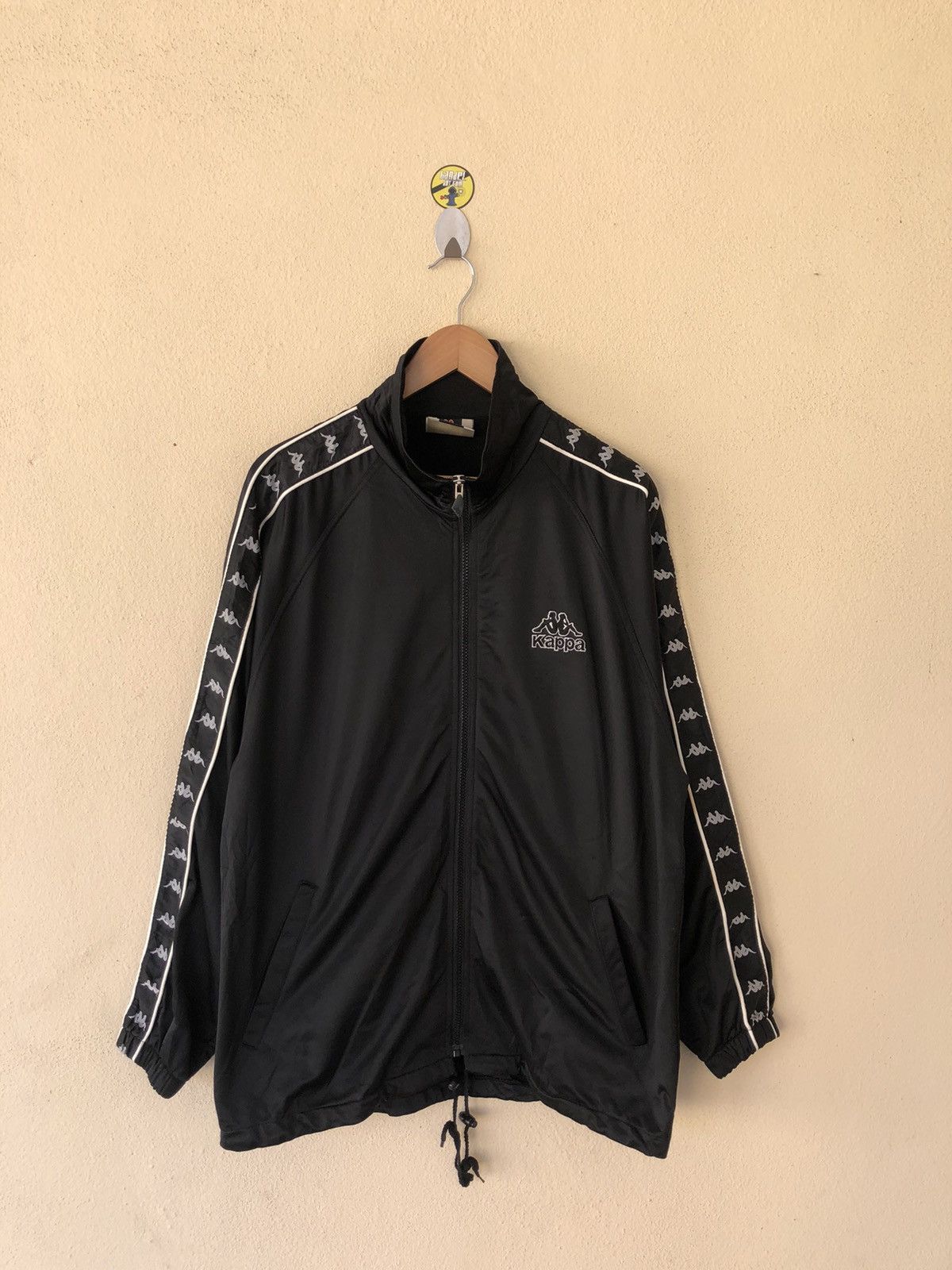 Kappa × Vintage VINTAGE KAPPA SIDETAPE BIG LOGO EMBROIDERED BLACK JACKET Size US M / EU 48-50 / 2 - 2 Thumbnail