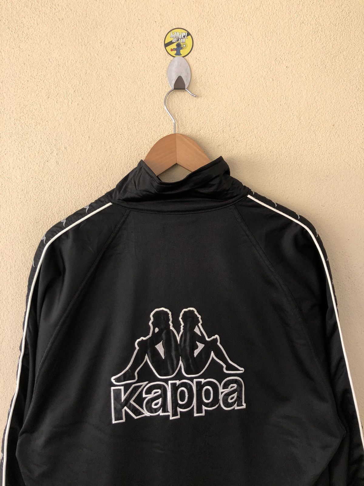 Kappa × Vintage VINTAGE KAPPA SIDETAPE BIG LOGO EMBROIDERED BLACK JACKET Size US M / EU 48-50 / 2 - 3 Thumbnail