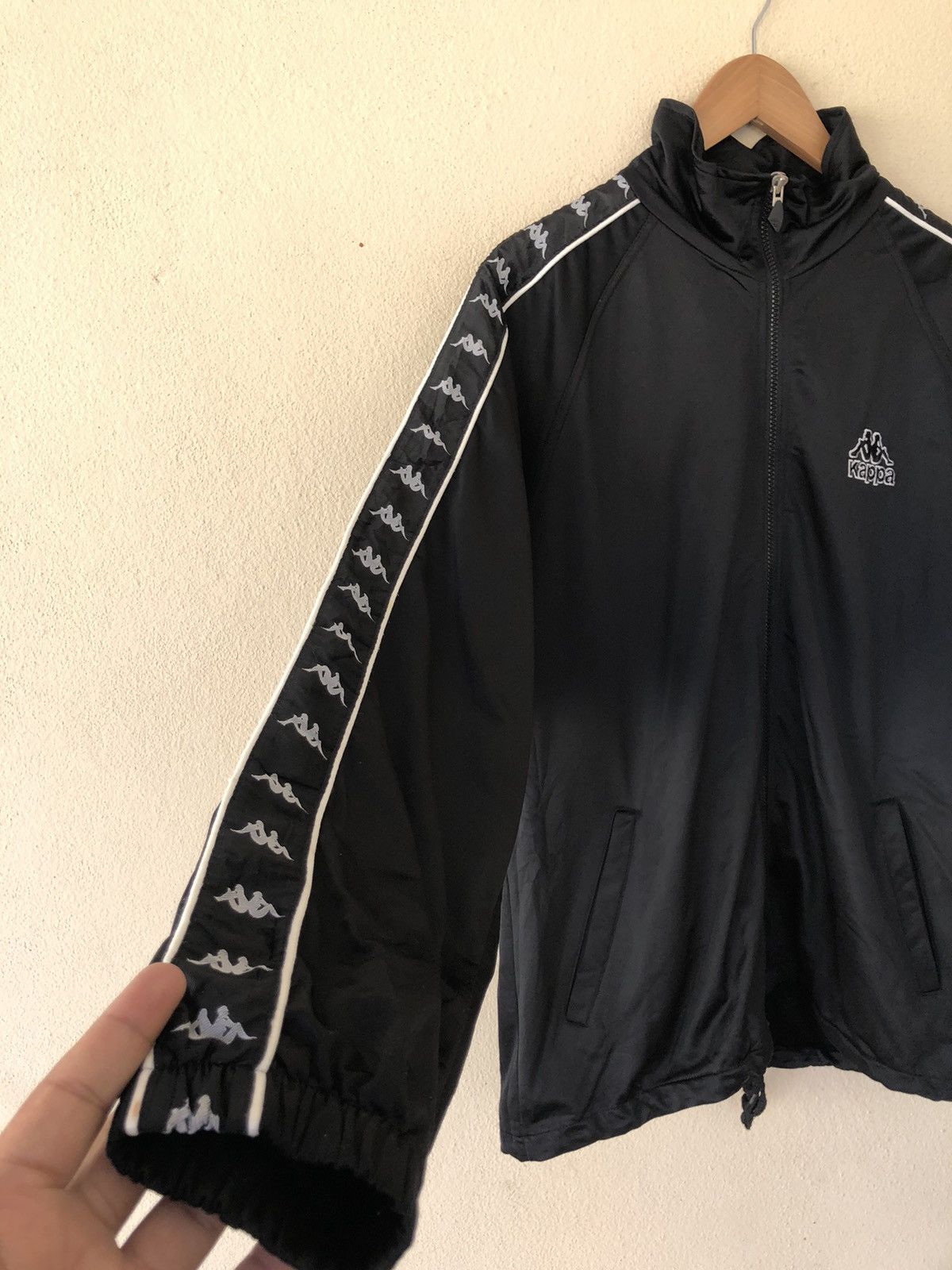 Kappa × Vintage VINTAGE KAPPA SIDETAPE BIG LOGO EMBROIDERED BLACK JACKET Size US M / EU 48-50 / 2 - 5 Thumbnail
