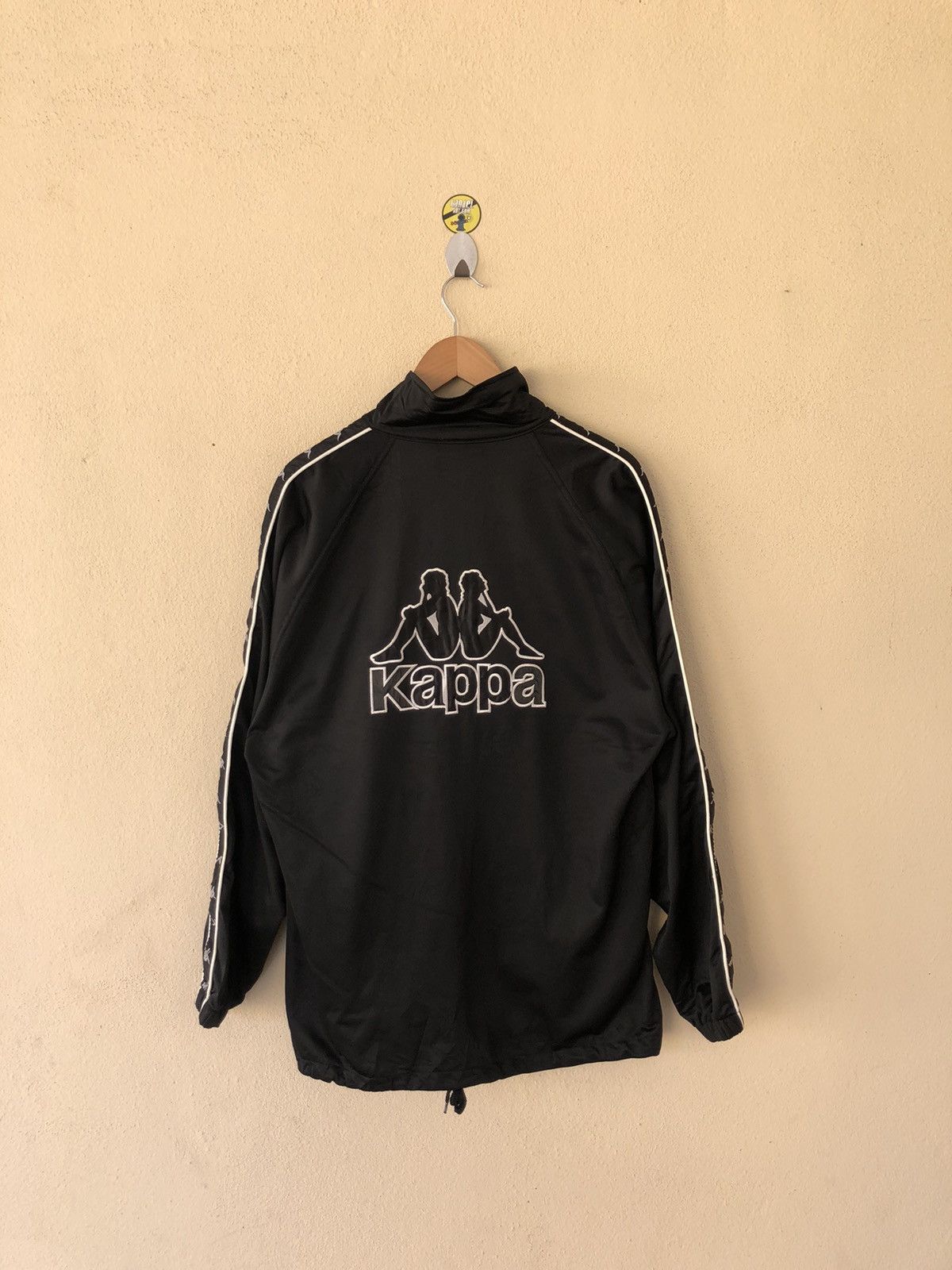 Kappa × Vintage VINTAGE KAPPA SIDETAPE BIG LOGO EMBROIDERED BLACK JACKET Size US M / EU 48-50 / 2 - 1 Thumbnail