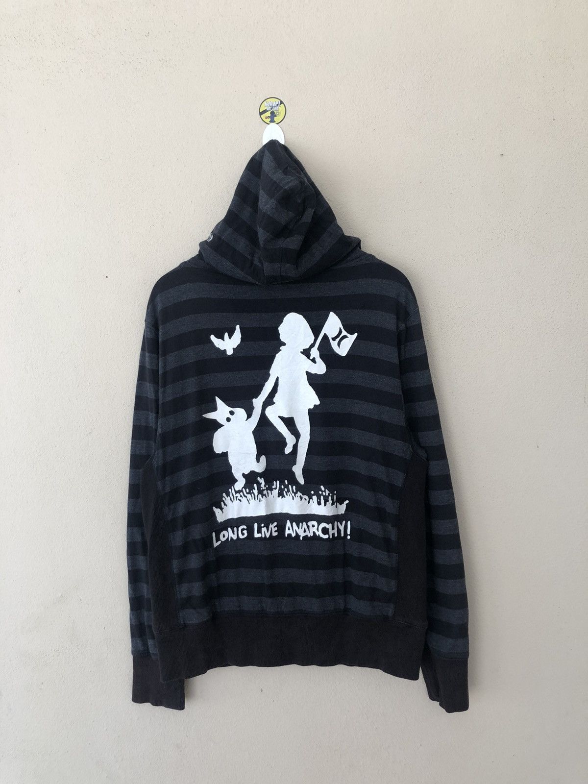 Hurley × Seditionaries LONG LIVE ANARCHY HURLEY STRIPE HOODIE Size US L / EU 52-54 / 3 - 1 Thumbnail