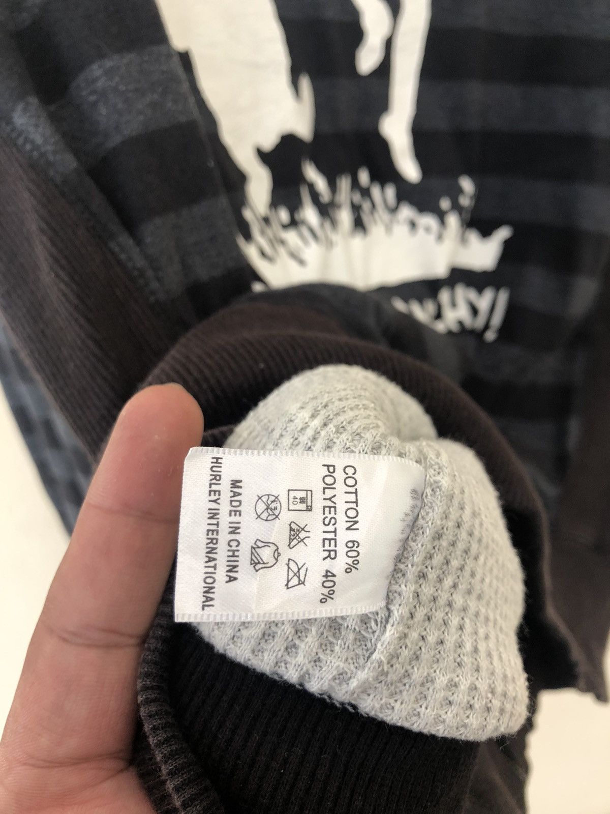Hurley × Seditionaries LONG LIVE ANARCHY HURLEY STRIPE HOODIE Size US L / EU 52-54 / 3 - 7 Thumbnail
