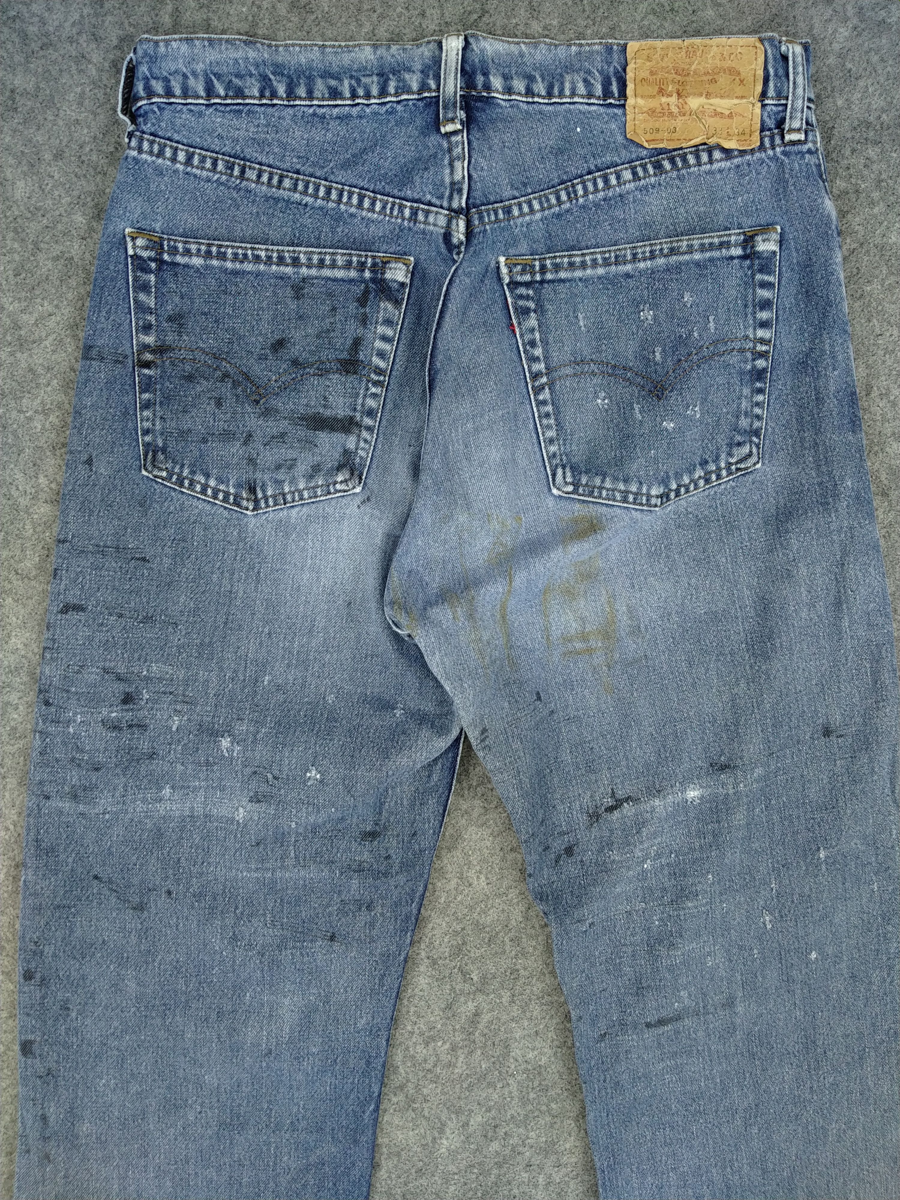 Levi's Blue Wash Vintage Levi's 509 Jeans 32x29 Denim -JN920 Size US 32 / EU 48 - 4 Thumbnail