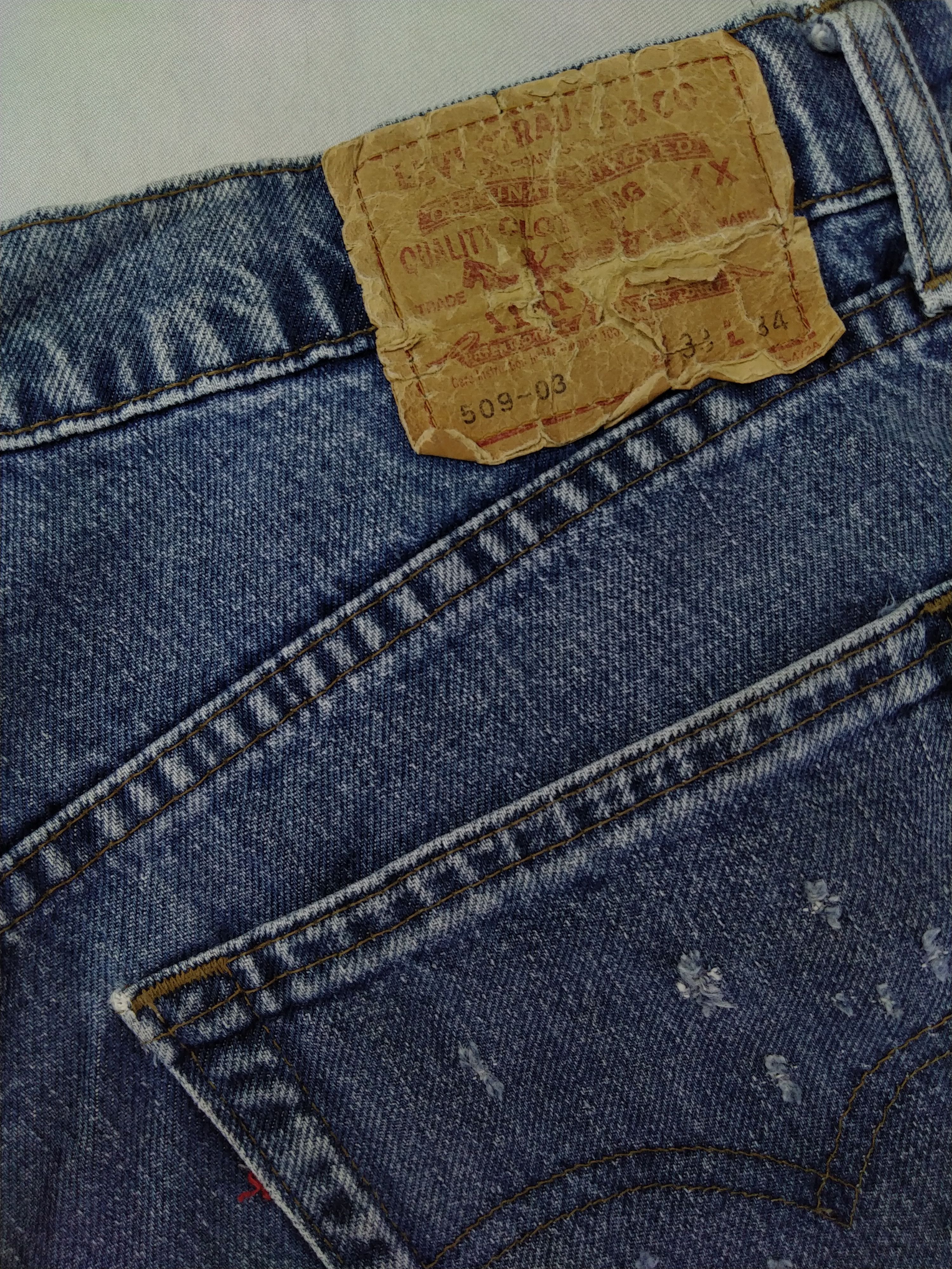 Levi's Blue Wash Vintage Levi's 509 Jeans 32x29 Denim -JN920 Size US 32 / EU 48 - 10 Thumbnail