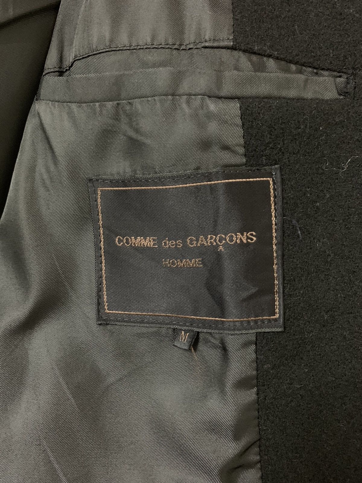 Comme des Garcons Homme CDG Homme Wool Overcoat Size US M / EU 48-50 / 2 - 13 Thumbnail