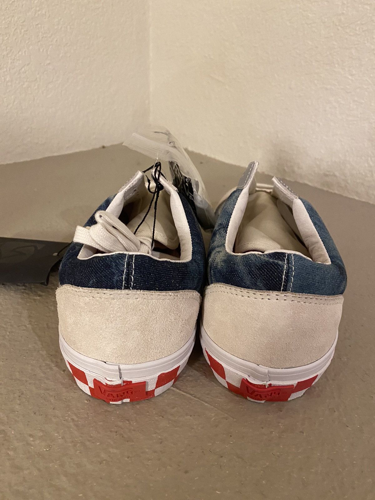 CNCPTS × Vans 2014 Syndicate Rat Hunter Bleached Denim Checkered Old Skool Size US 10 / EU 43 - 7 Thumbnail