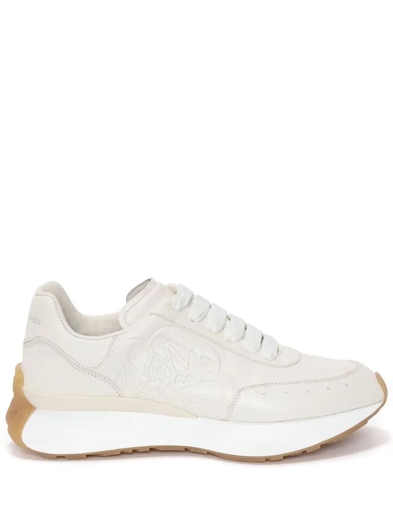Neutral Sprint Runner Leather Sneakers