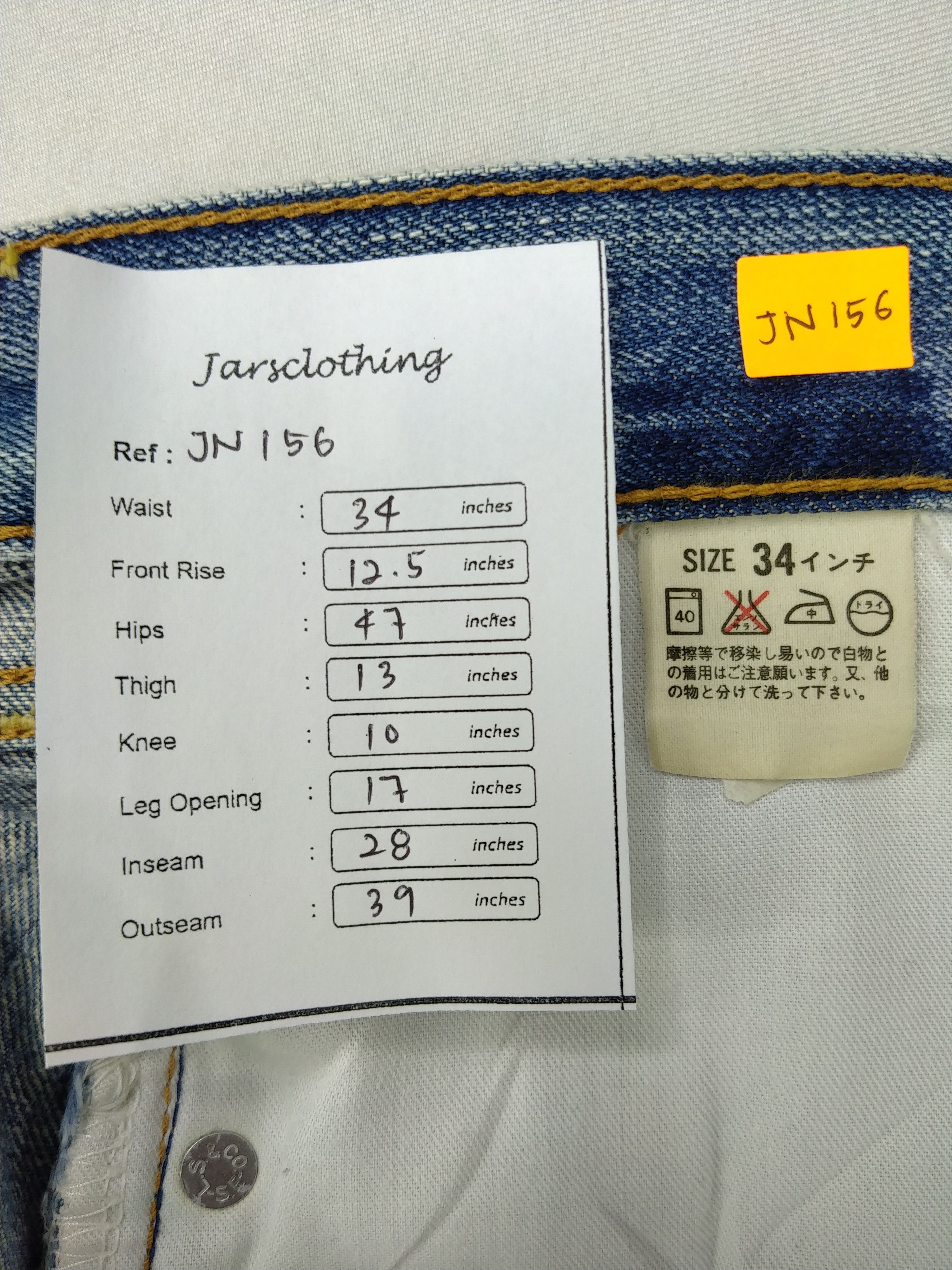 Levi's Vintage Levi's 503 Distressed Denim 34x28 -JN156 Size US 34 / EU 50 - 12 Thumbnail