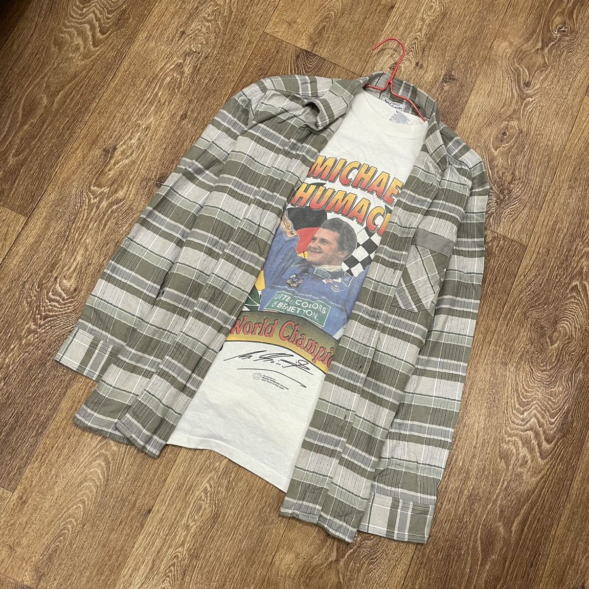 Flannel Vintage 90s Plaid Flannel Shirt Y2K Streetwear Checkered Size US L / EU 52-54 / 3 - 6 Thumbnail