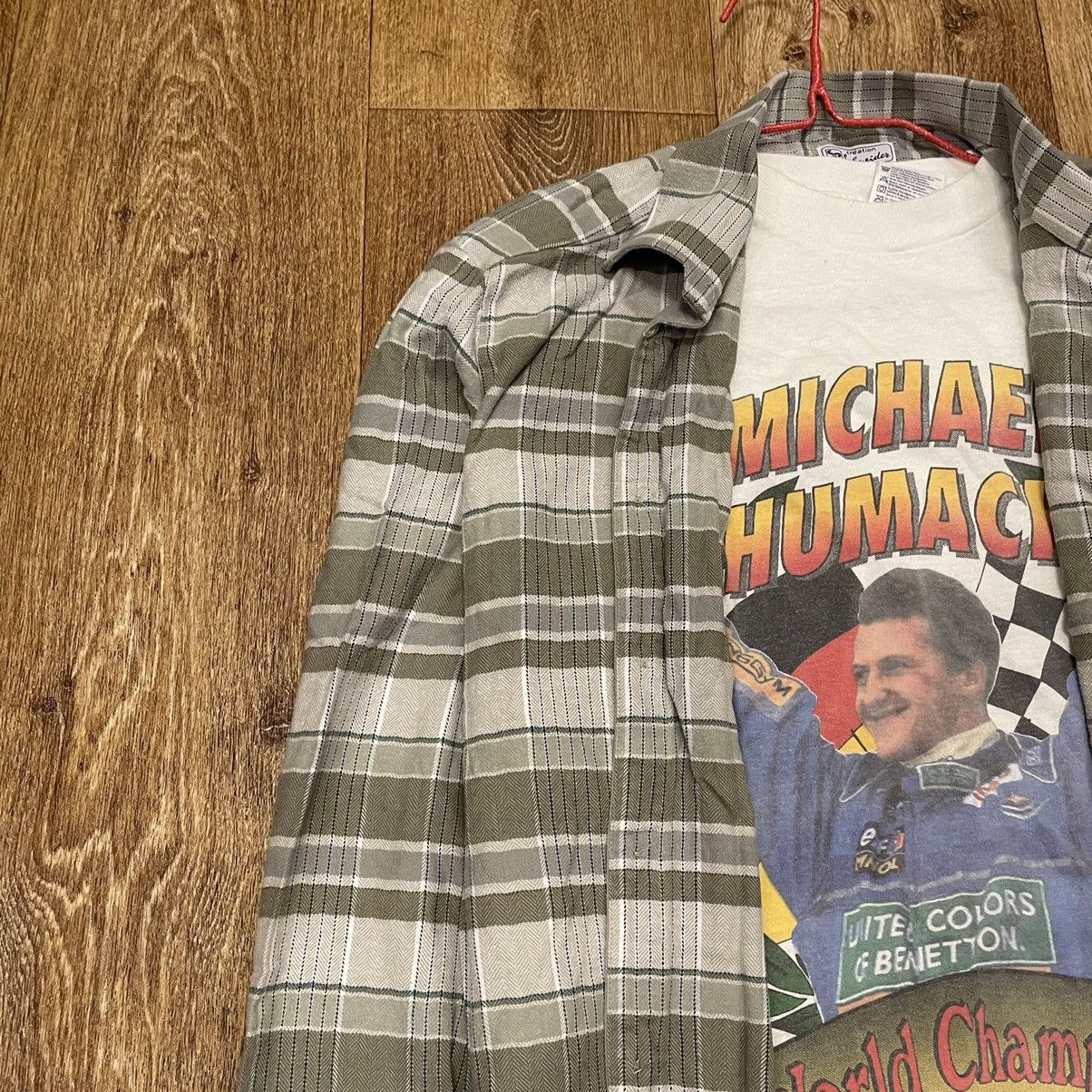 Flannel Vintage 90s Plaid Flannel Shirt Y2K Streetwear Checkered Size US L / EU 52-54 / 3 - 4 Thumbnail
