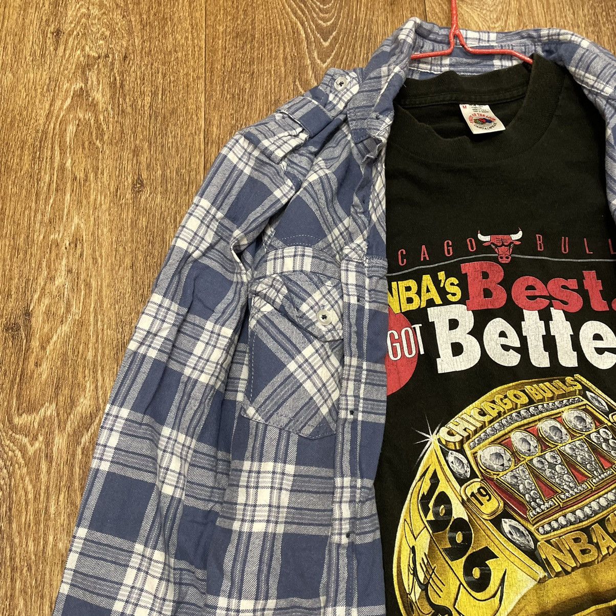 Vintage Vintage 90s Plaid Shirt Y2K Streetwear Grunge Skate Logo S Size US S / EU 44-46 / 1 - 4 Thumbnail