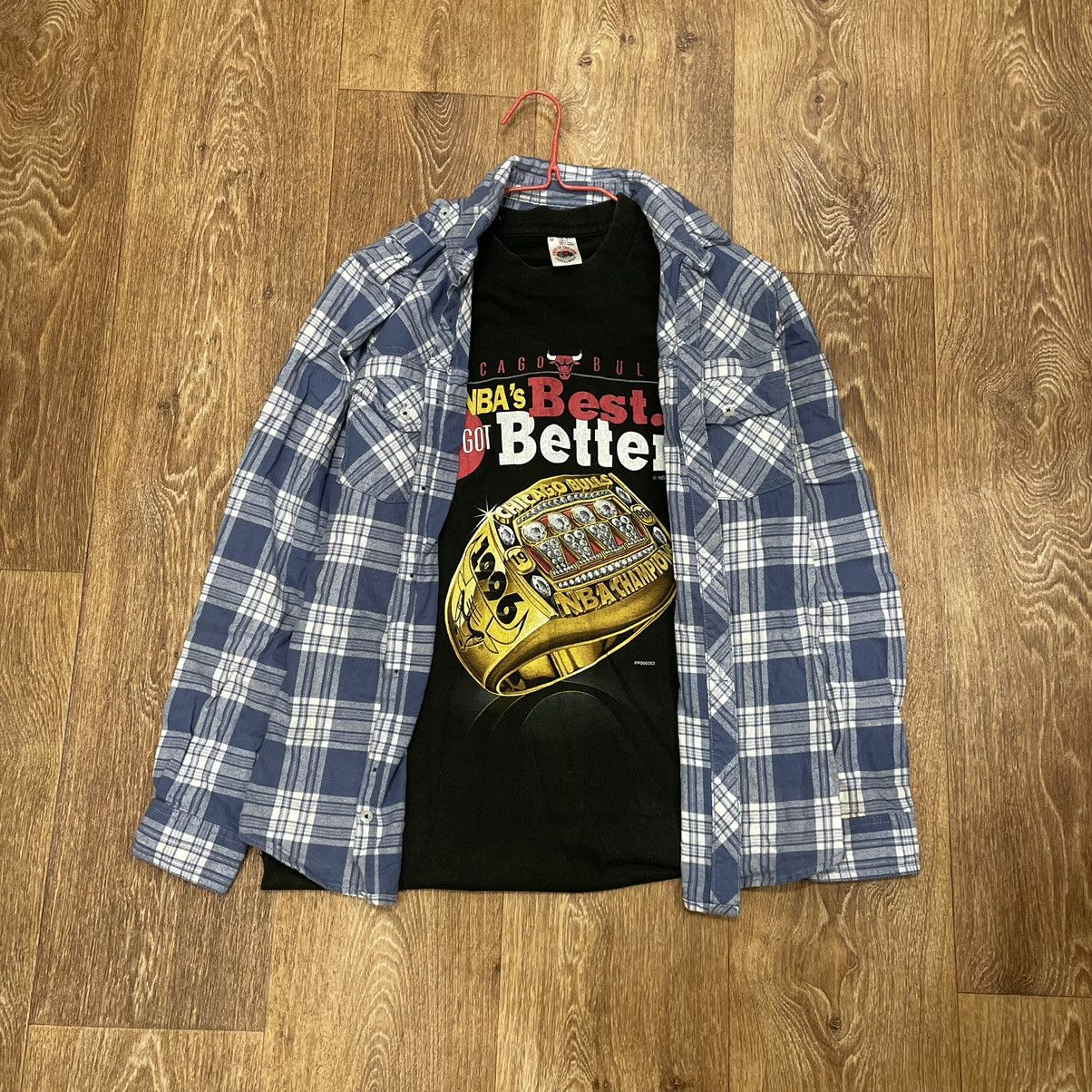 Vintage Vintage 90s Plaid Shirt Y2K Streetwear Grunge Skate Logo S Size US S / EU 44-46 / 1 - 1 Thumbnail