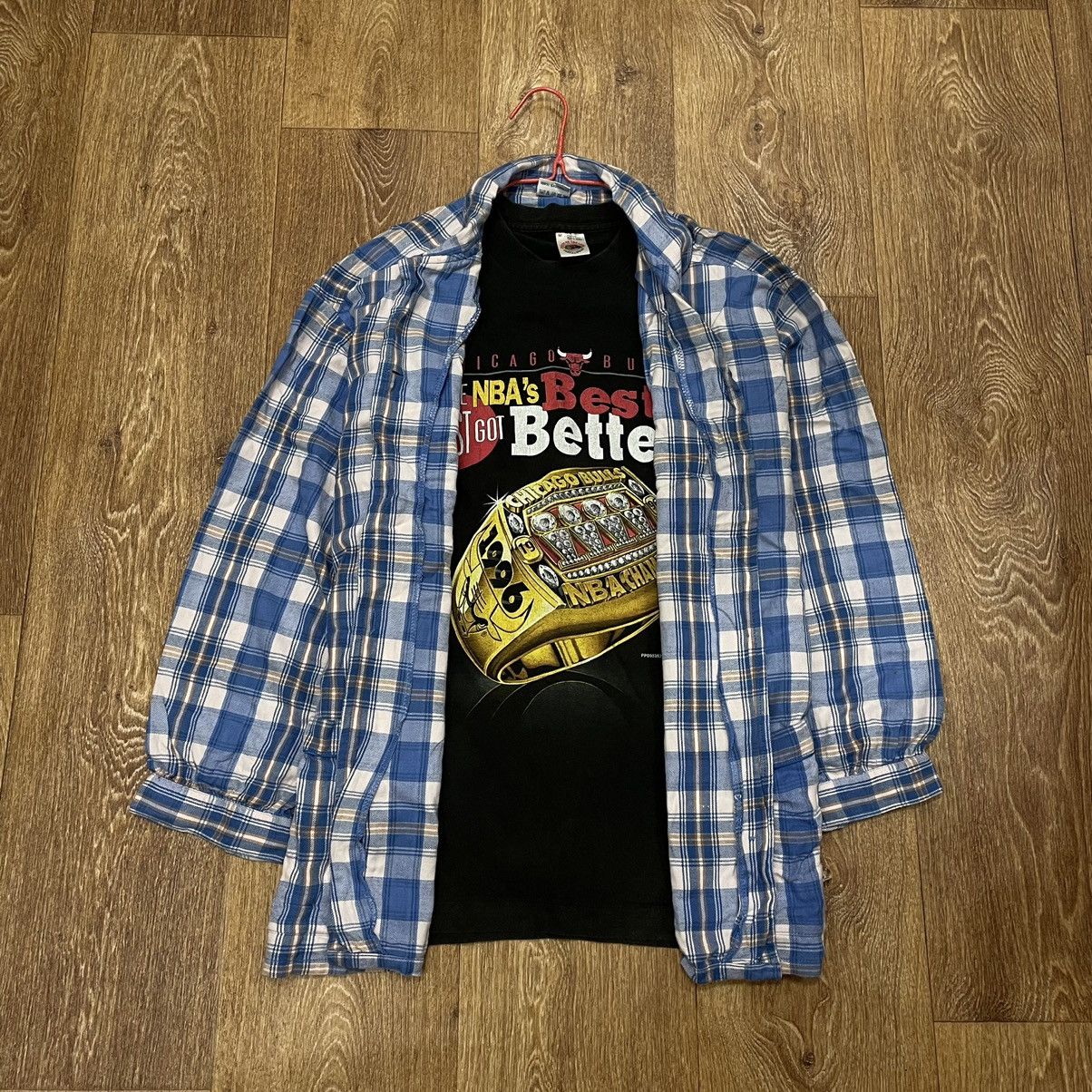 Vintage Vintage Y2K Checkered Shirt Blue White Grunge Streetwear M Size US M / EU 48-50 / 2 - 1 Thumbnail