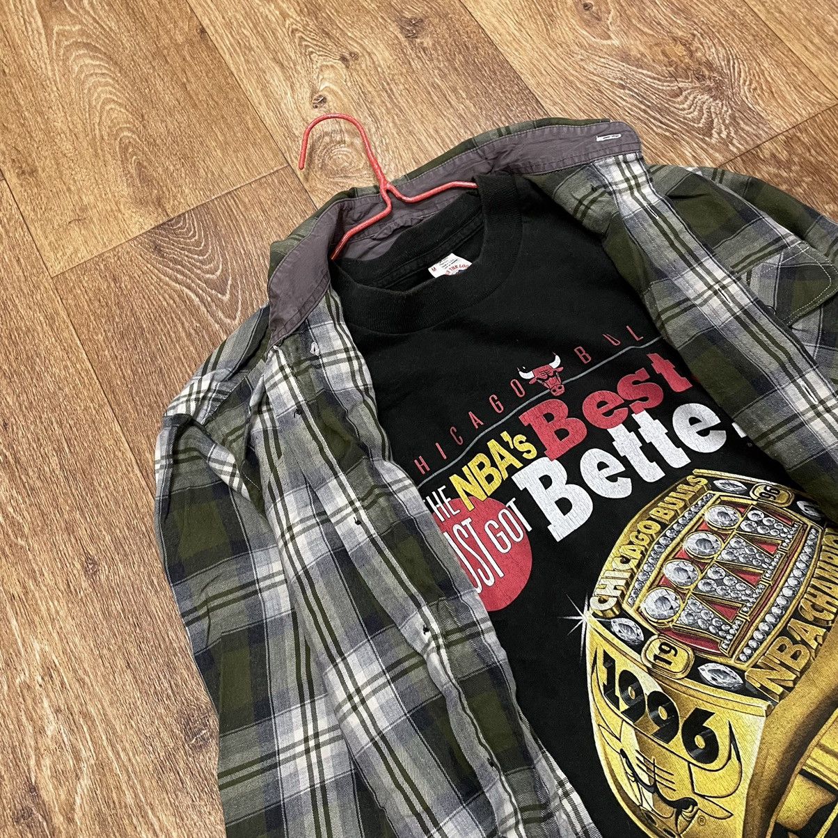 Flannel Vintage 90s Plaid Flannel Shirt Y2K Streetwear Checkered Size US S / EU 44-46 / 1 - 4 Thumbnail