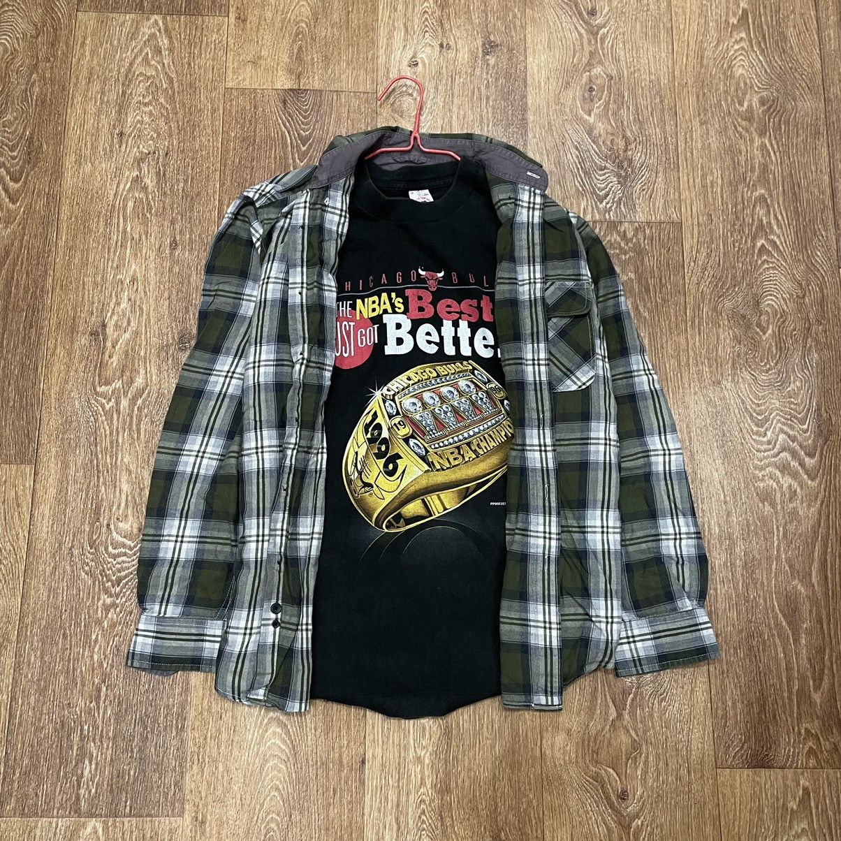 Flannel Vintage 90s Plaid Flannel Shirt Y2K Streetwear Checkered Size US S / EU 44-46 / 1 - 1 Thumbnail