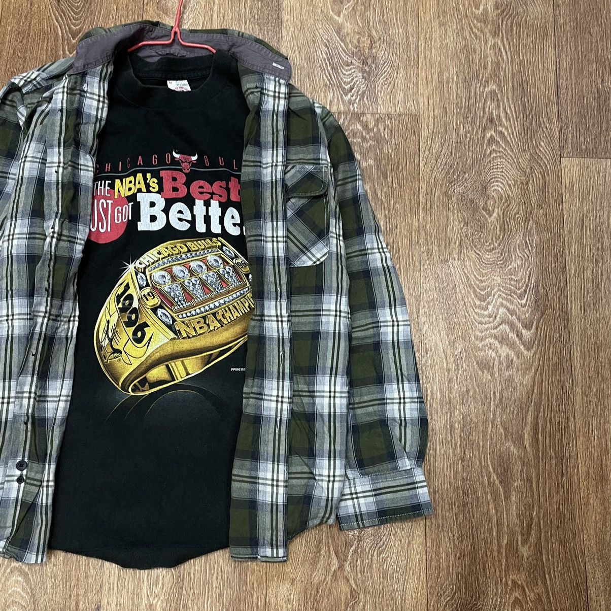 Flannel Vintage 90s Plaid Flannel Shirt Y2K Streetwear Checkered Size US S / EU 44-46 / 1 - 2 Thumbnail