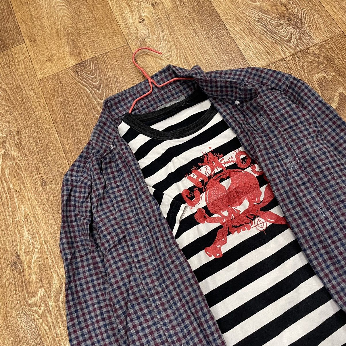 Vintage Vintage 90s Plaid Shirt Striped Graphic Grunge Streetwear XL Size US XL / EU 56 / 4 - 5 Thumbnail