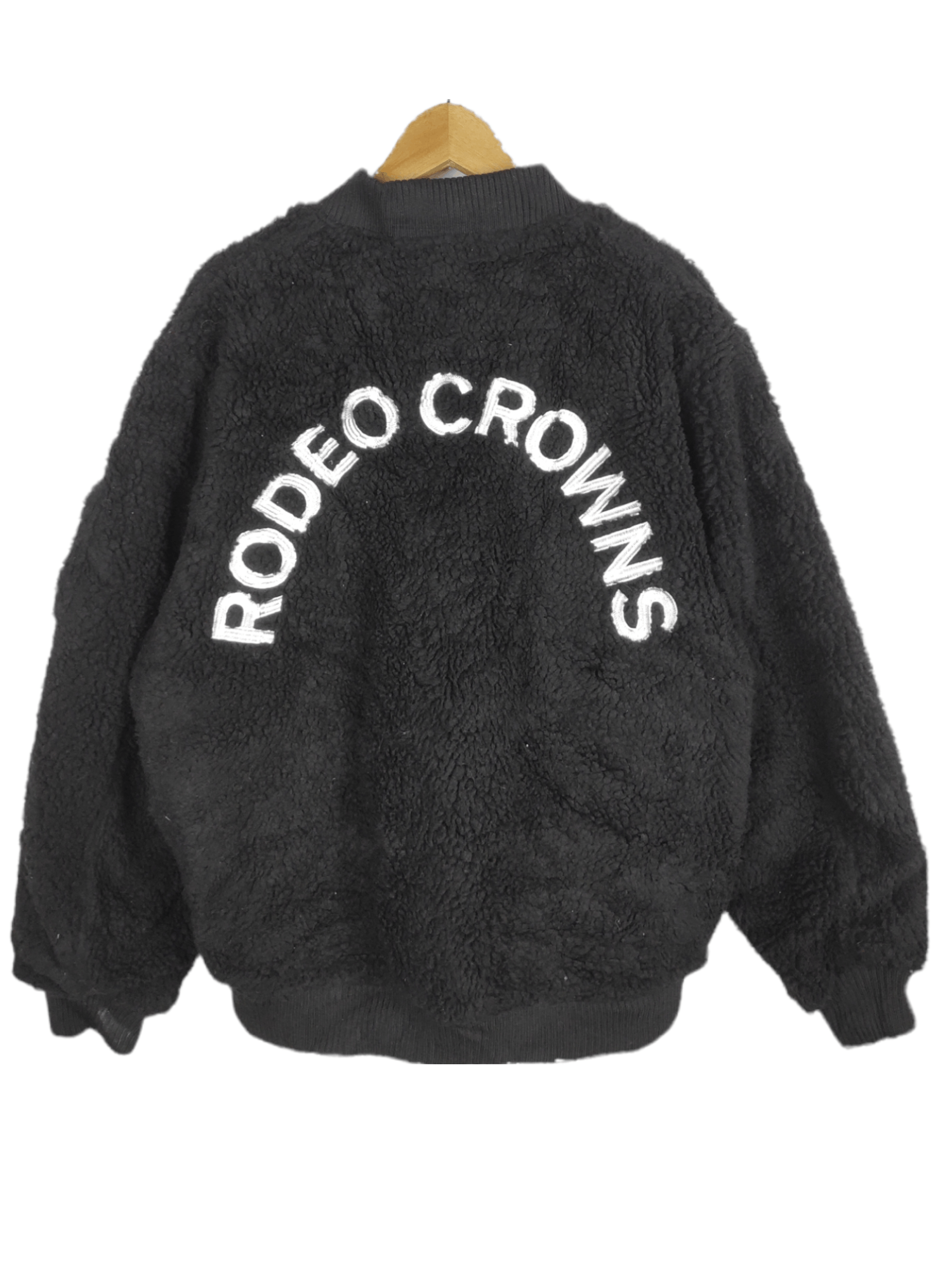 image of Archival Clothing x Vintage Rodeo Crowns Bomber Deep Pile Jacket, Men's (Size XL)