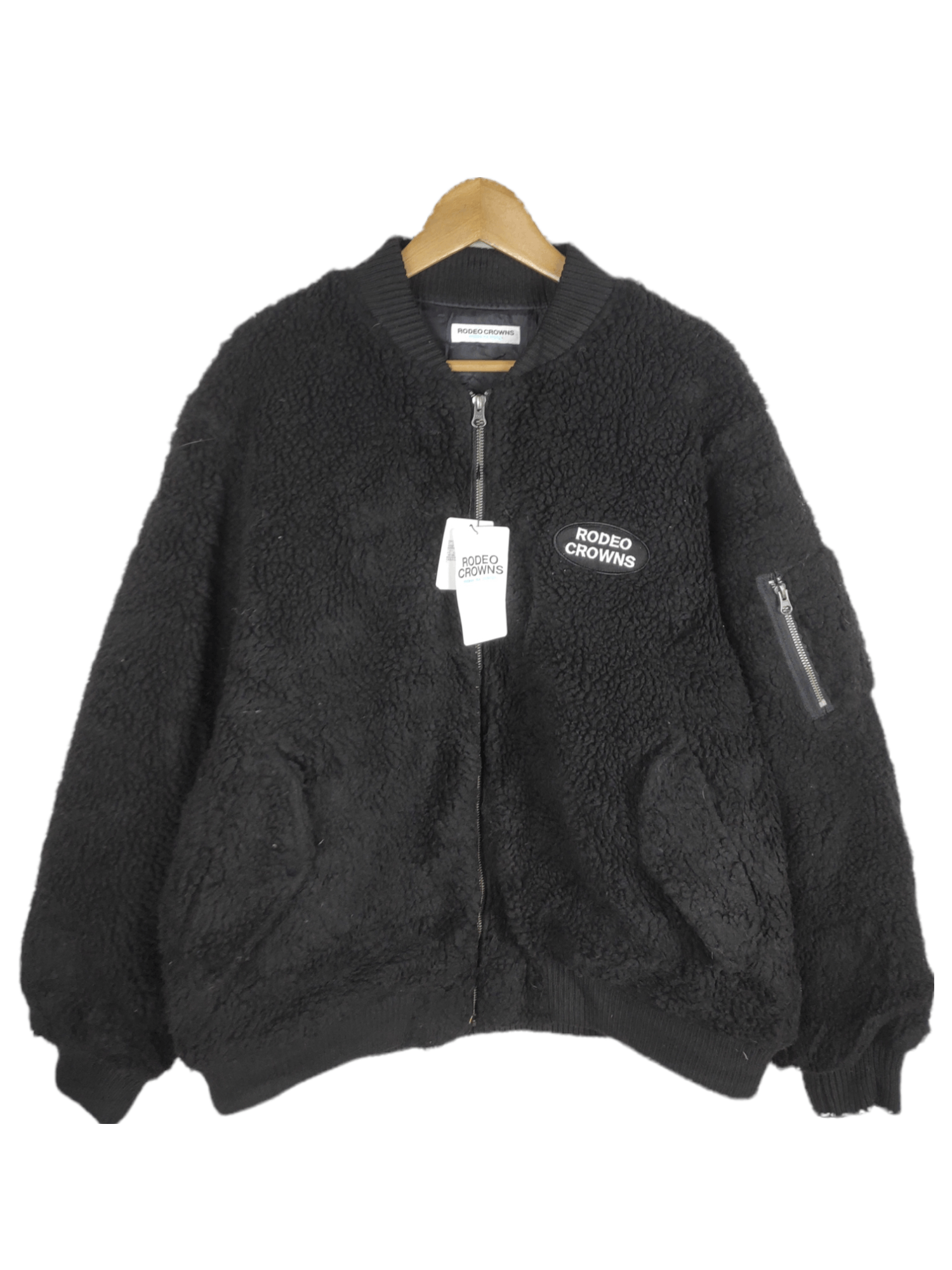 Japanese Brand × Vintage Vintage Rodeo Crowns Japanese Brand Bomber Deep Pile Jacket Size US XL / EU 56 / 4 - 2 Thumbnail