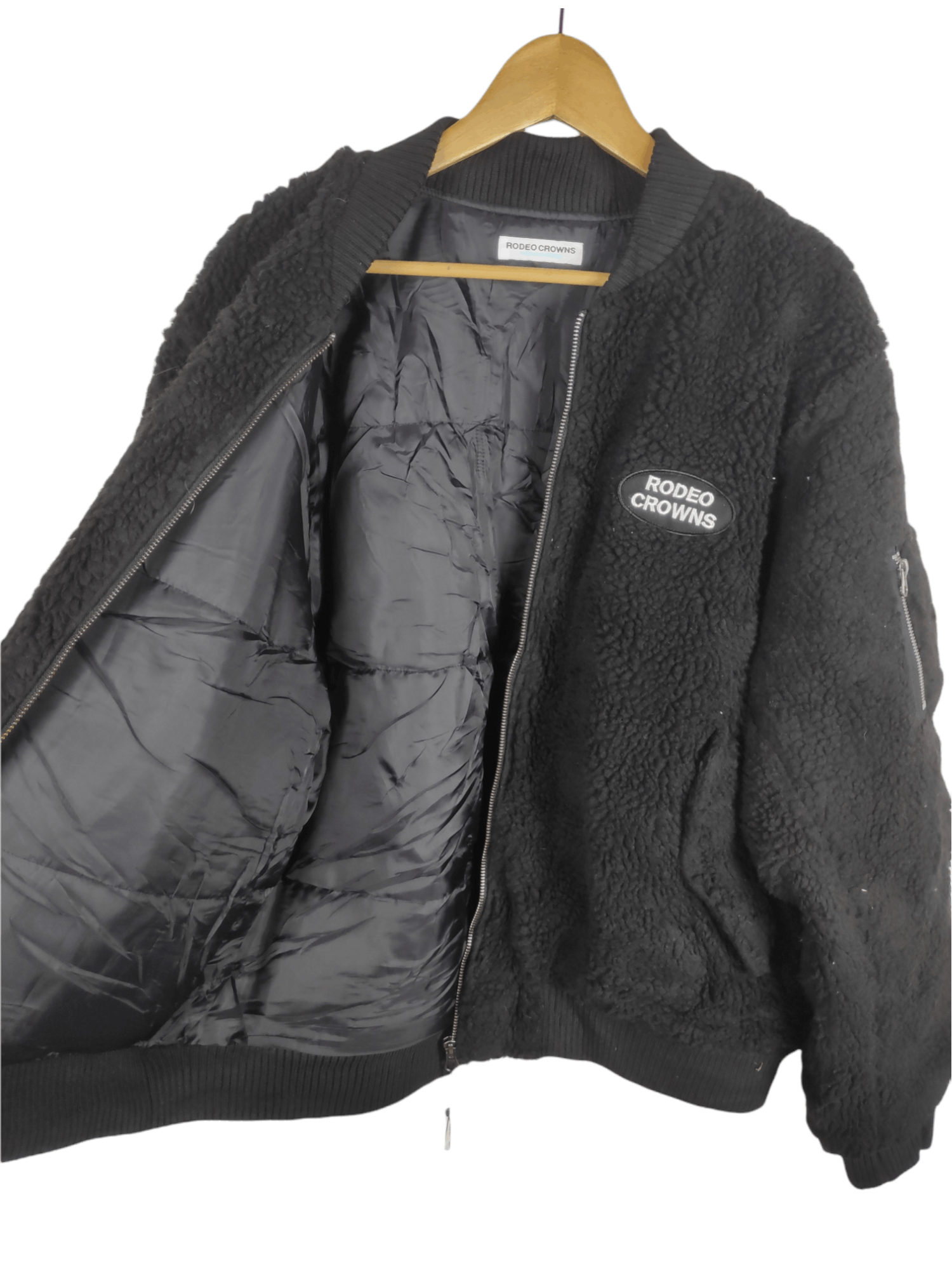 Japanese Brand × Vintage Vintage Rodeo Crowns Japanese Brand Bomber Deep Pile Jacket Size US XL / EU 56 / 4 - 4 Thumbnail