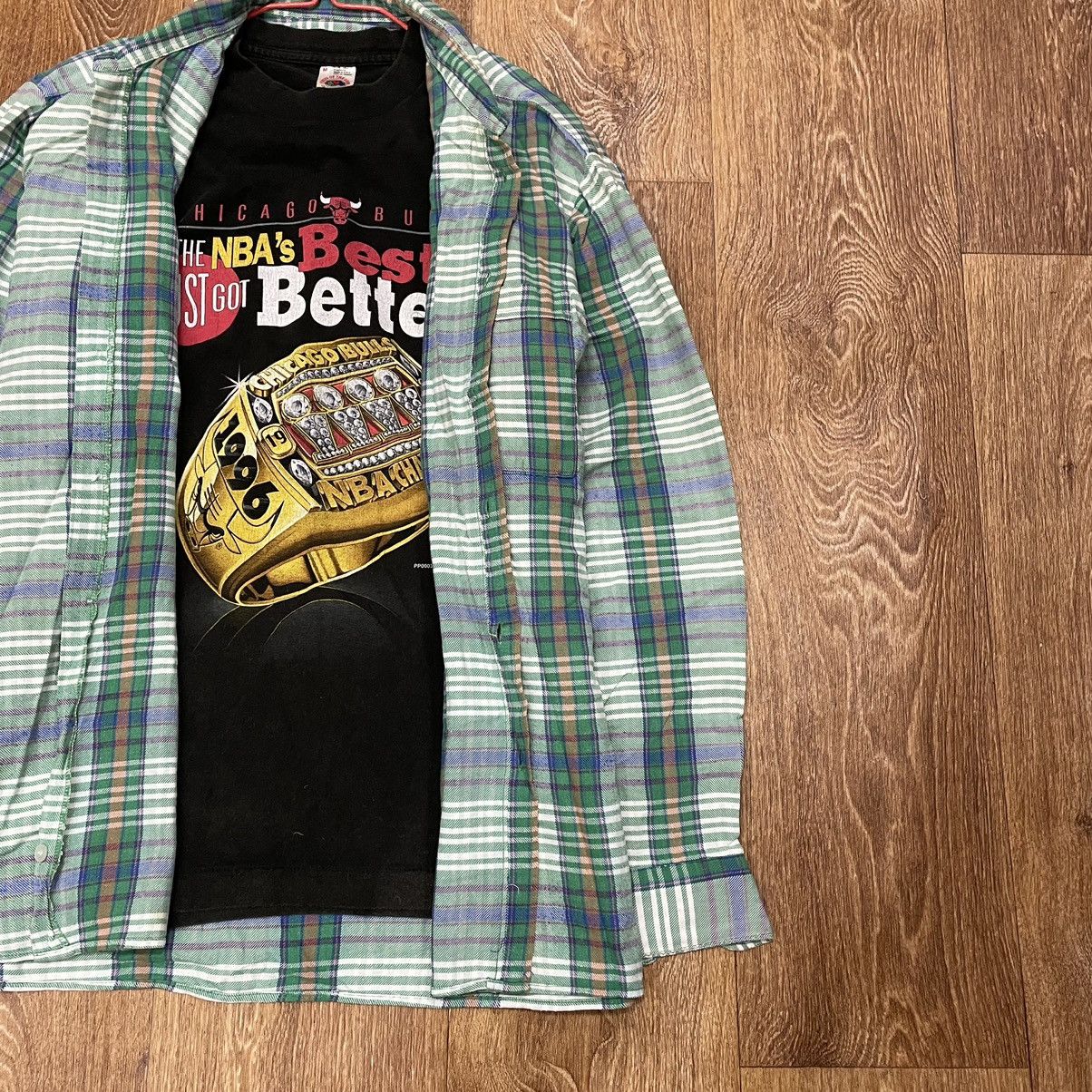 Vintage Vintage 90s Plaid Shirt Y2K Streetwear Gorpcore Baggy Logo L Size US L / EU 52-54 / 3 - 2 Thumbnail