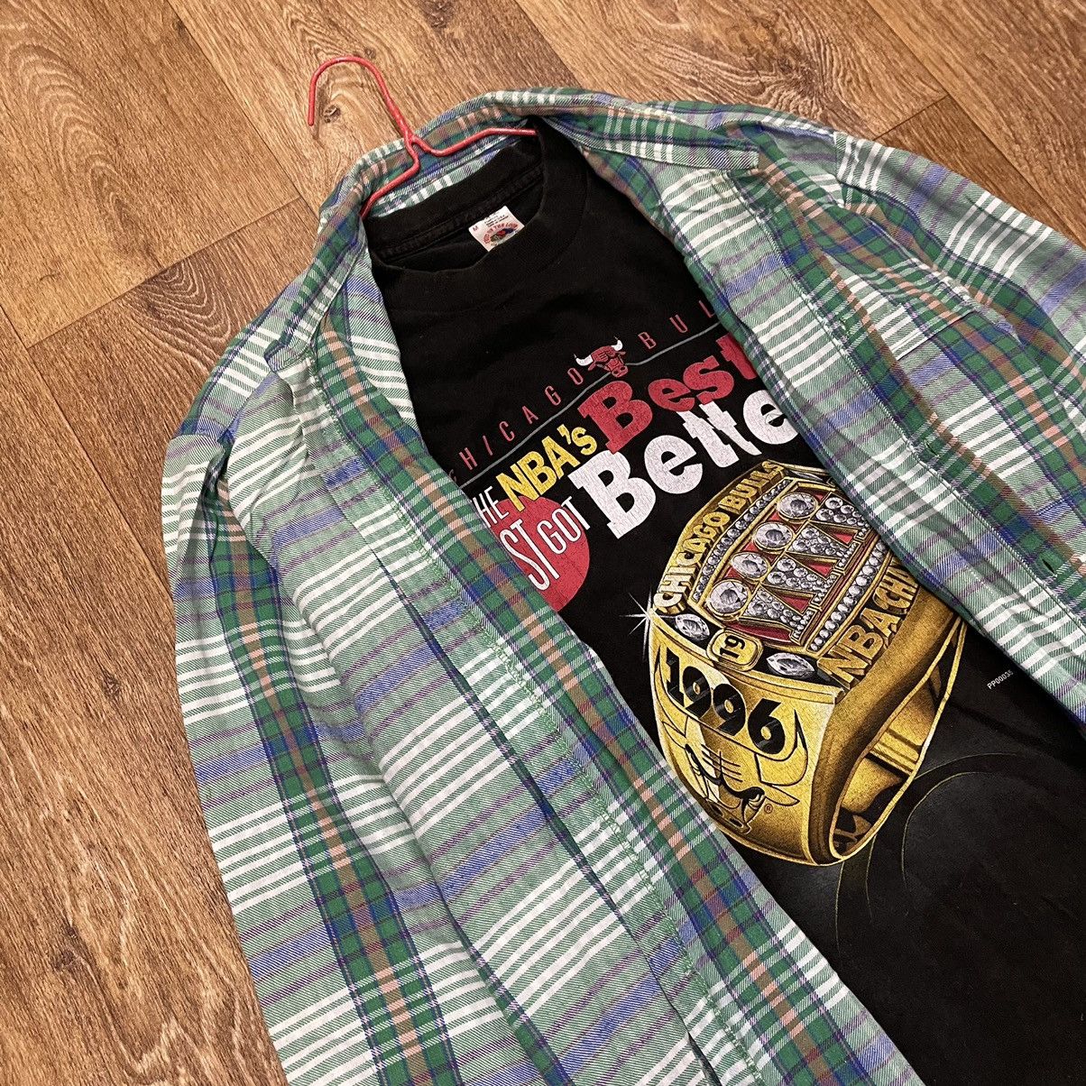 Vintage Vintage 90s Plaid Shirt Y2K Streetwear Gorpcore Baggy Logo L Size US L / EU 52-54 / 3 - 5 Thumbnail