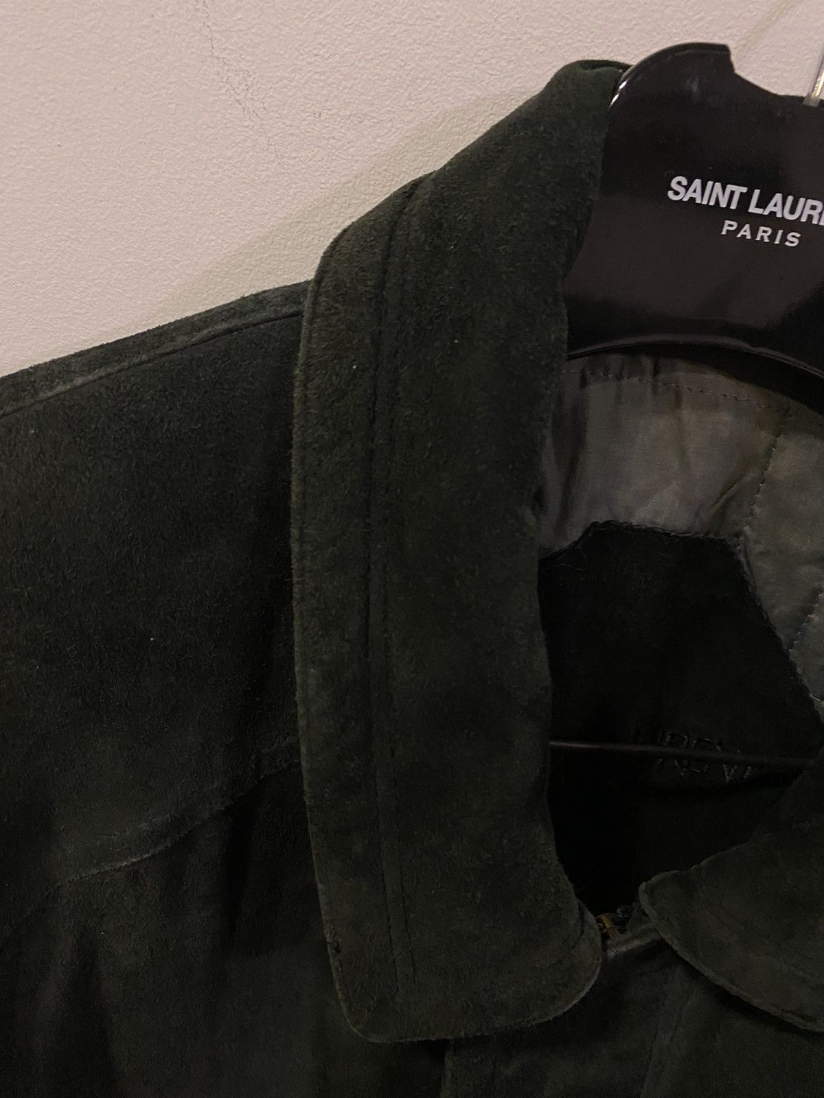 Yves Saint Laurent 90’s Suede YSL Leather Jacket Saint Laurent Jacket Size US L / EU 52-54 / 3 - 7 Thumbnail