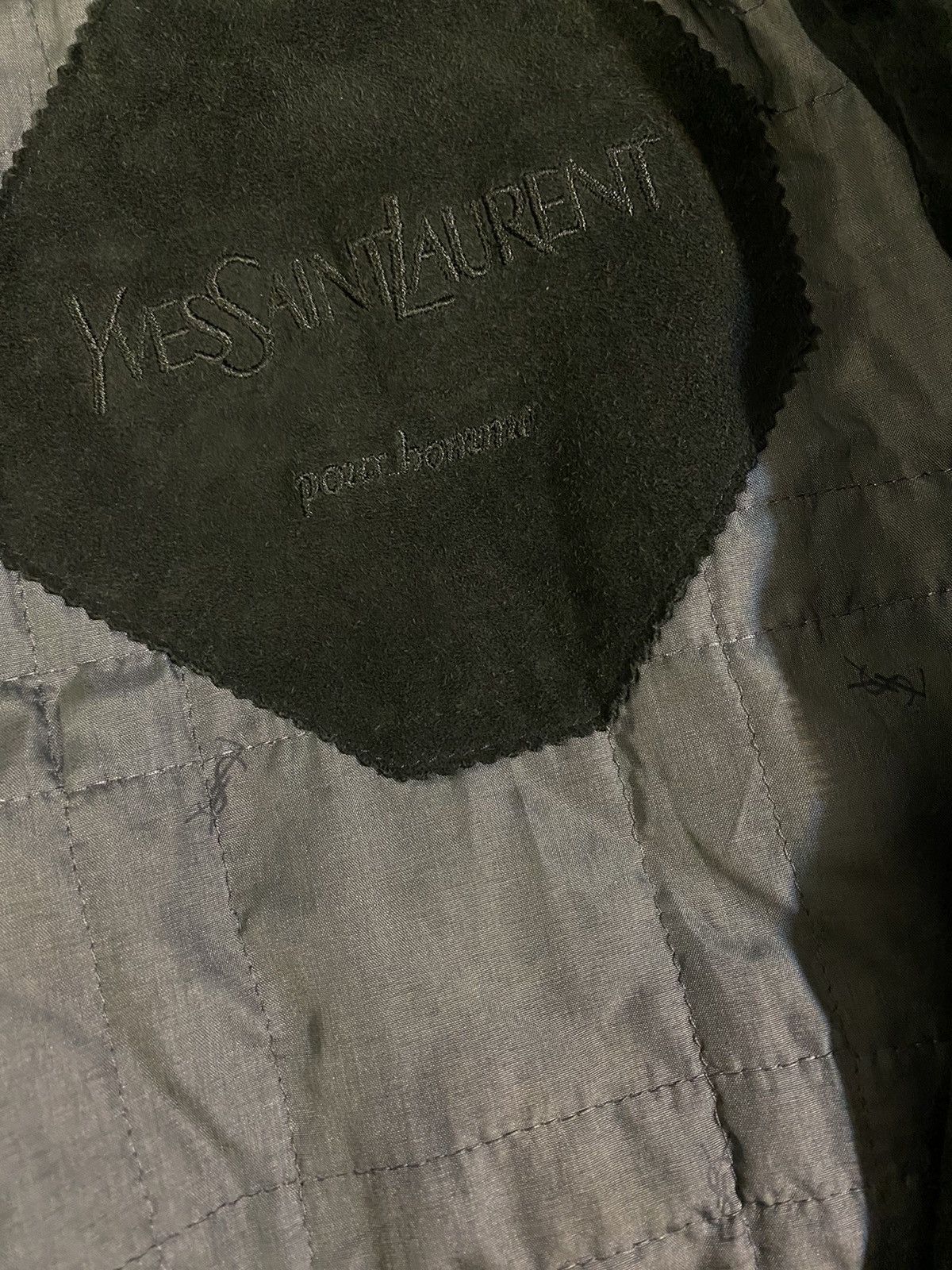 Yves Saint Laurent 90’s Suede YSL Leather Jacket Saint Laurent Jacket Size US L / EU 52-54 / 3 - 4 Thumbnail