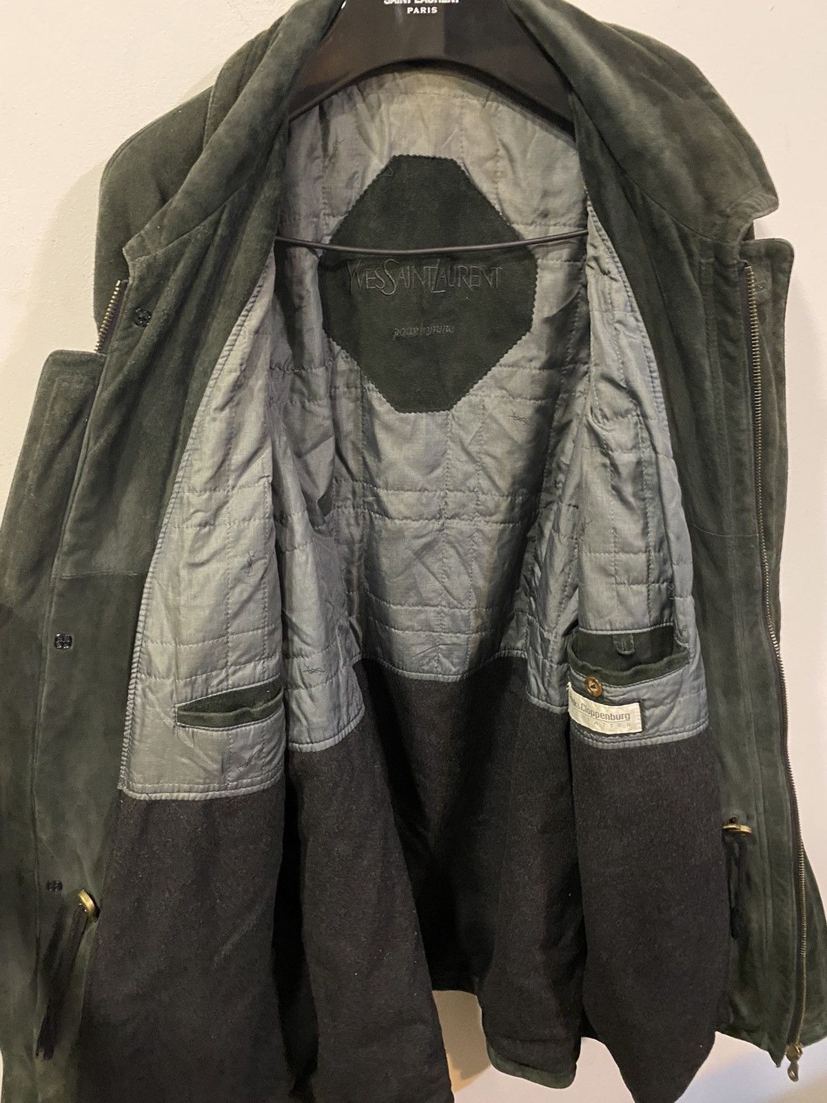 Yves Saint Laurent 90’s Suede YSL Leather Jacket Saint Laurent Jacket Size US L / EU 52-54 / 3 - 9 Thumbnail