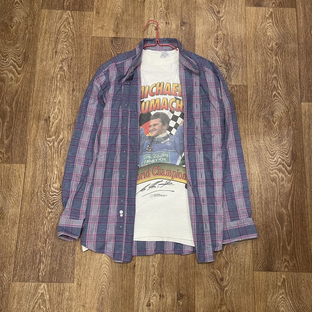 Flannel Vintage Flannel Shirt Travis Scott Style Streetwear Hype Size US L / EU 52-54 / 3 - 2 Thumbnail