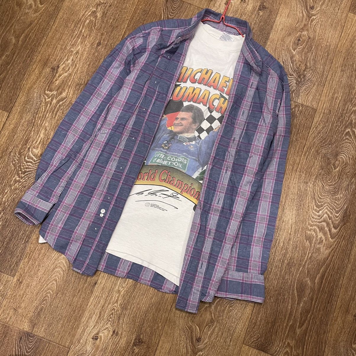 Flannel Vintage Flannel Shirt Travis Scott Style Streetwear Hype Size US L / EU 52-54 / 3 - 1 Thumbnail