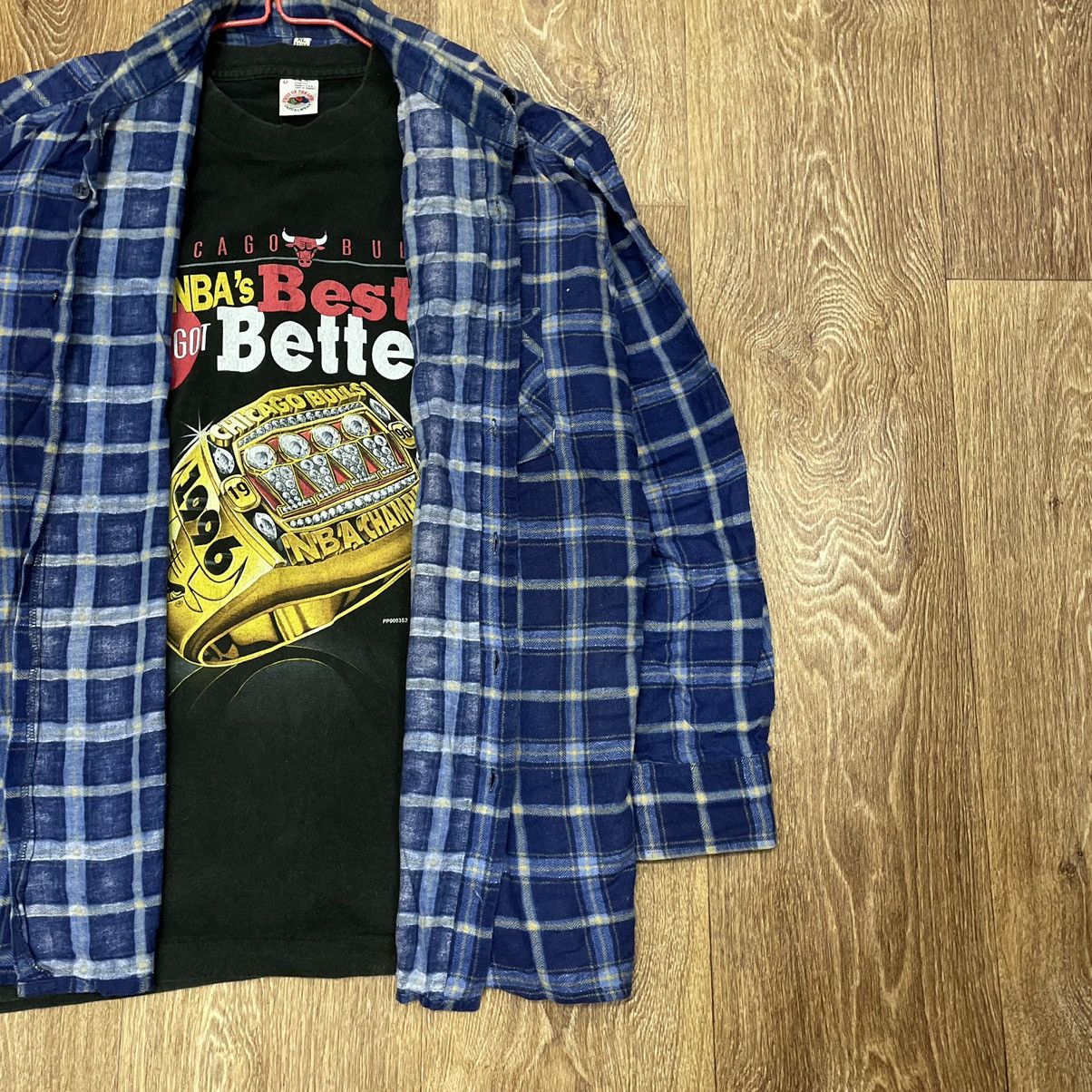 Vintage Vintage 90s Checked Shirt Grunge Streetwear Oversized XL Size US XL / EU 56 / 4 - 2 Thumbnail