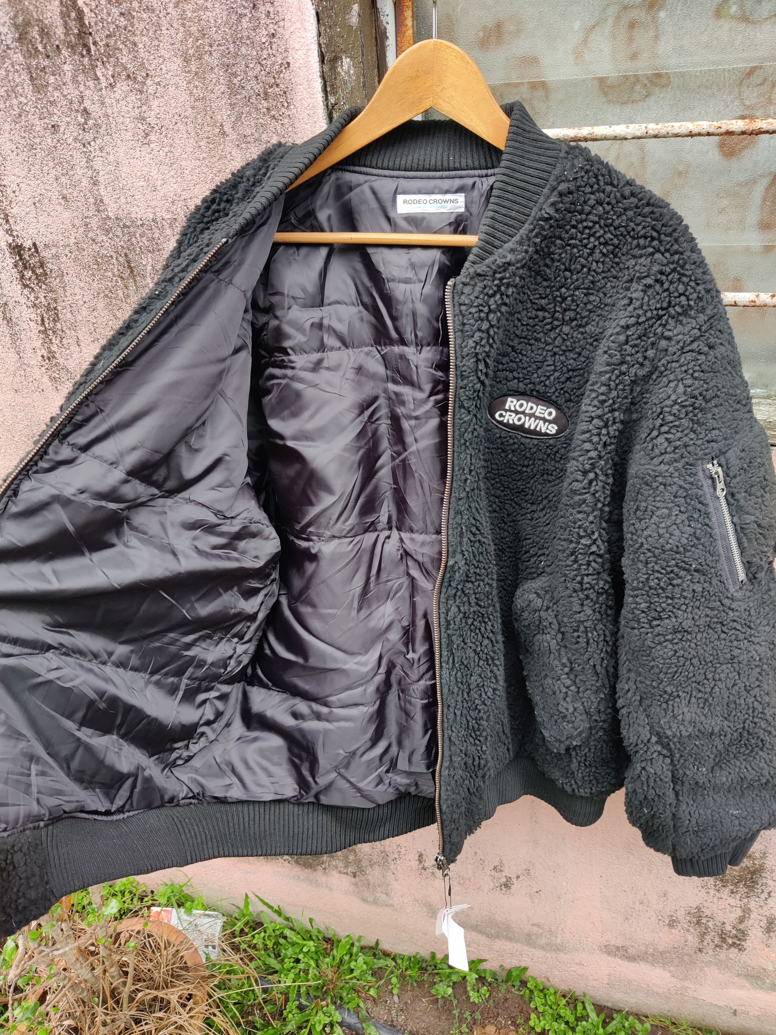 Japanese Brand 🔥Offer🔥Vintage Rodeo Crowns Faux Fur Bomber Fleece Jacket Size US XL / EU 56 / 4 - 5 Thumbnail