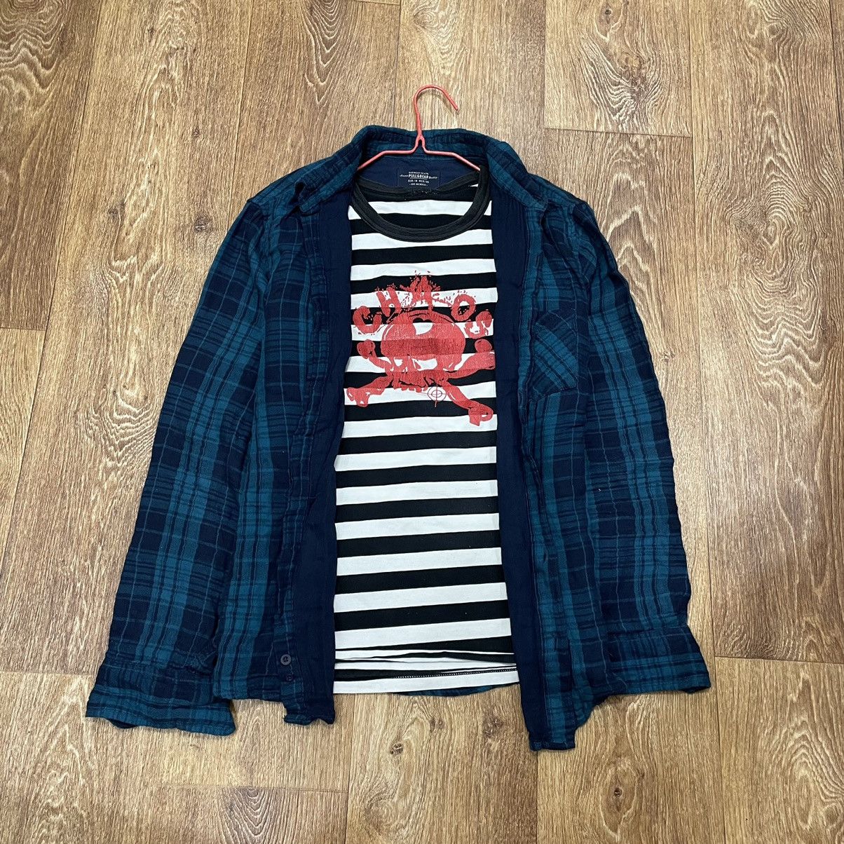 Vintage Vintage Y2K Checkered Shirt Striped Tee Streetwear Tapered M Size US M / EU 48-50 / 2 - 1 Thumbnail