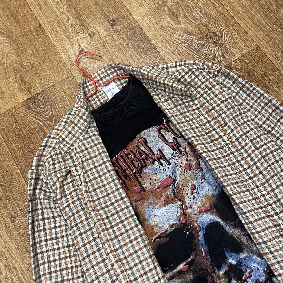 Vintage Vintage 90s Oversized Plaid Shirt Grunge Streetwear Logo XL Size US XL / EU 56 / 4 - 5 Thumbnail