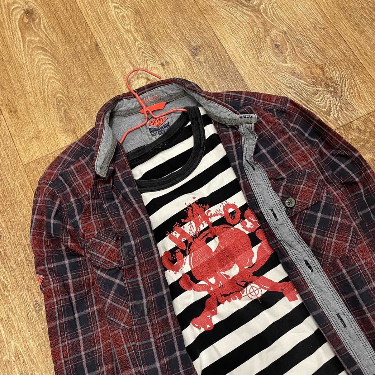 Vintage Vintage 90s Plaid Shirt Baggy Faded Red Grunge Streetwear S Size US S / EU 44-46 / 1 - 1 Thumbnail